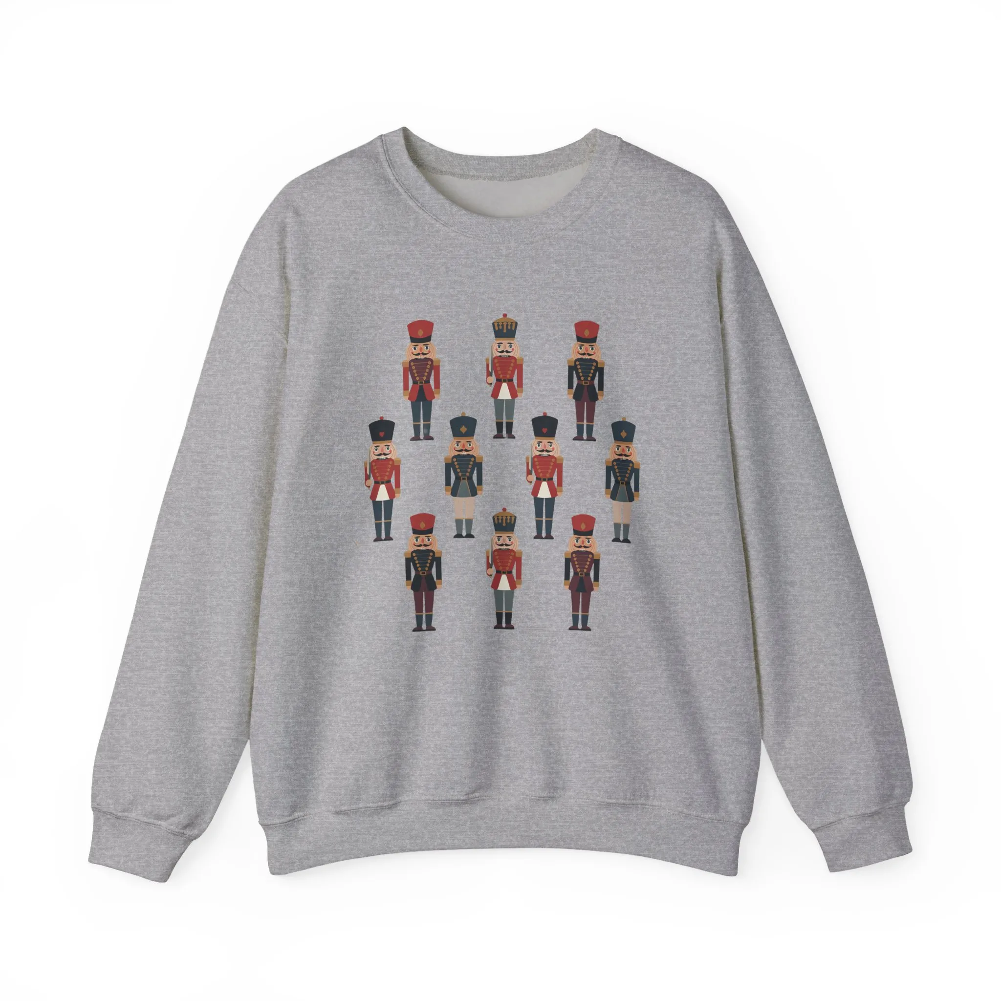 Nutcracker Soldiers Men's Christmas Sweatshirt, Classic Holiday Sweater, Family - Partner Match Outfit - Image 7
