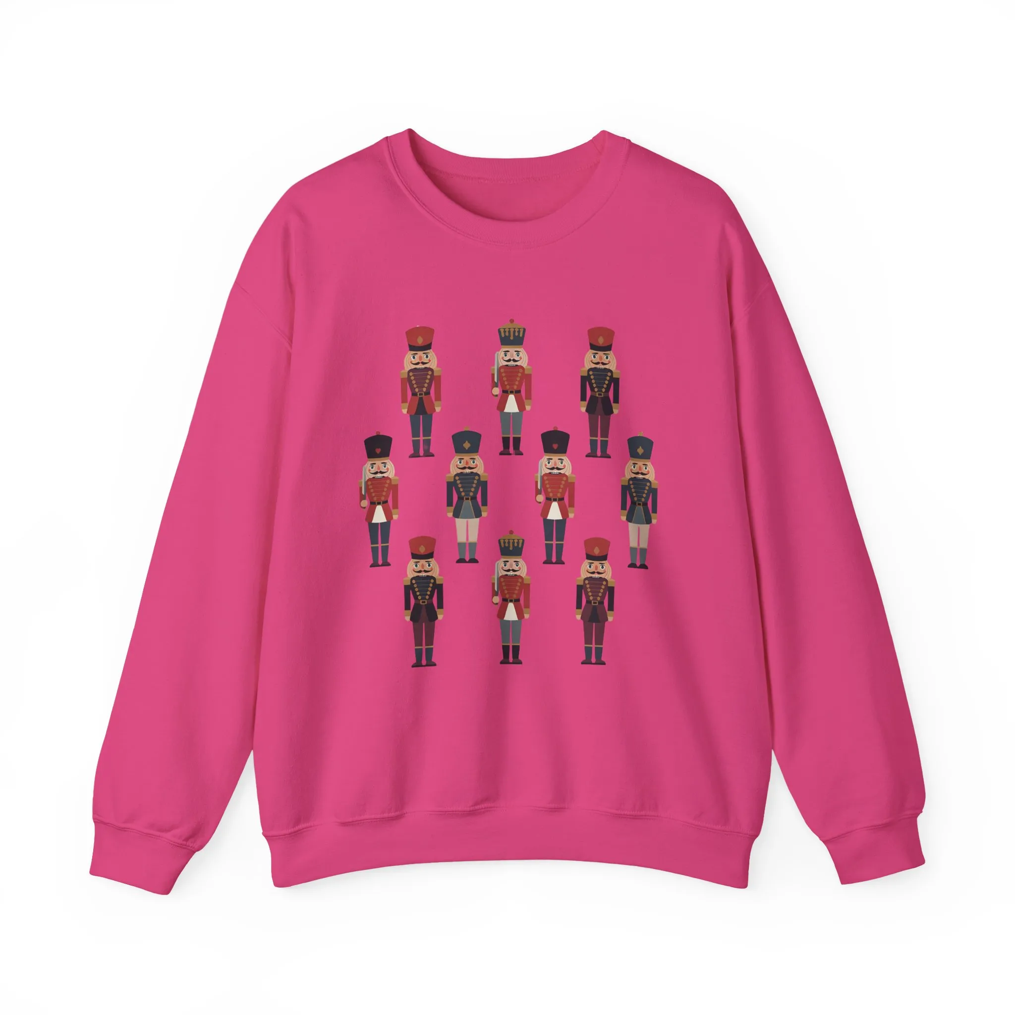Nutcracker Soldiers Women's Christmas Sweatshirt, Cozy Holiday Sweater, Family - Partner Match Outfit - Image 22