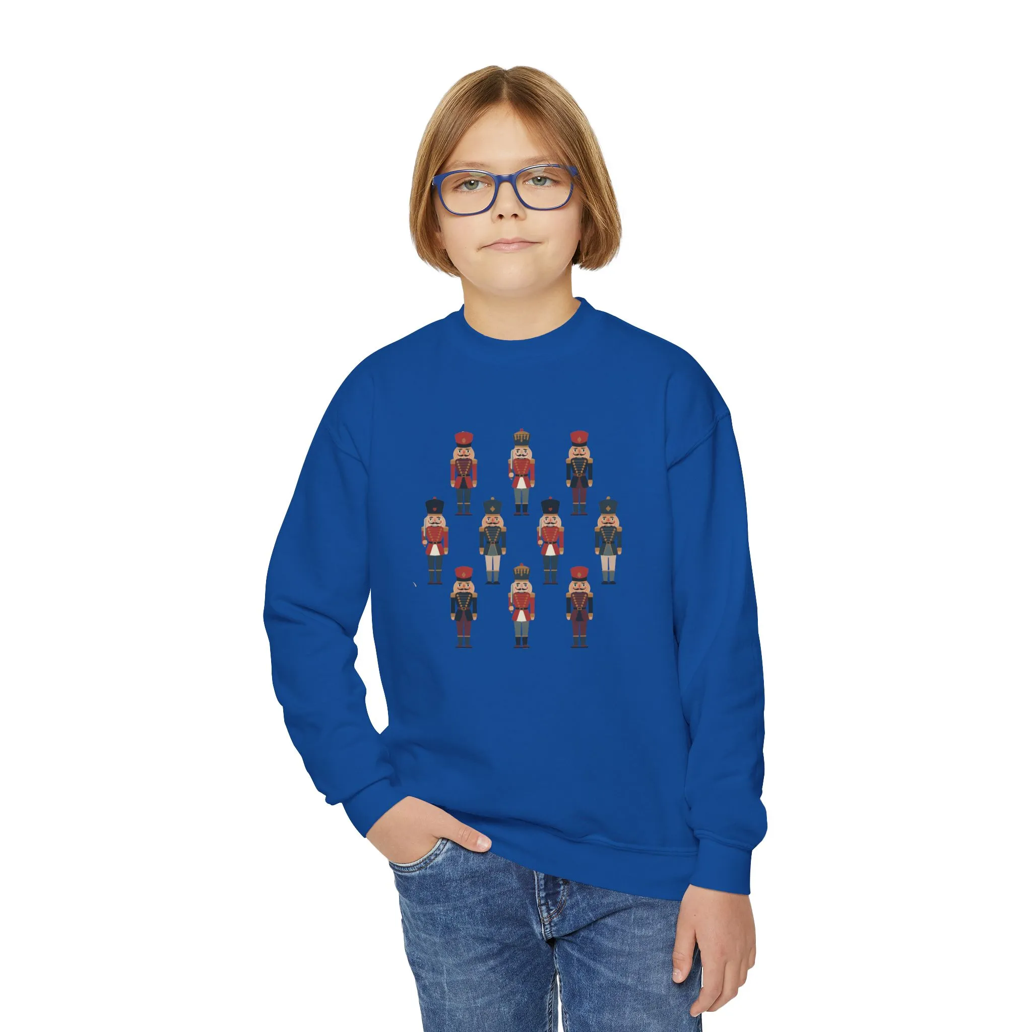 Nutcracker Soldiers Kids Christmas Sweatshirt, Cozy Holiday Sweater for Boys - Girls, Family - Partner Match Outfit - Image 11