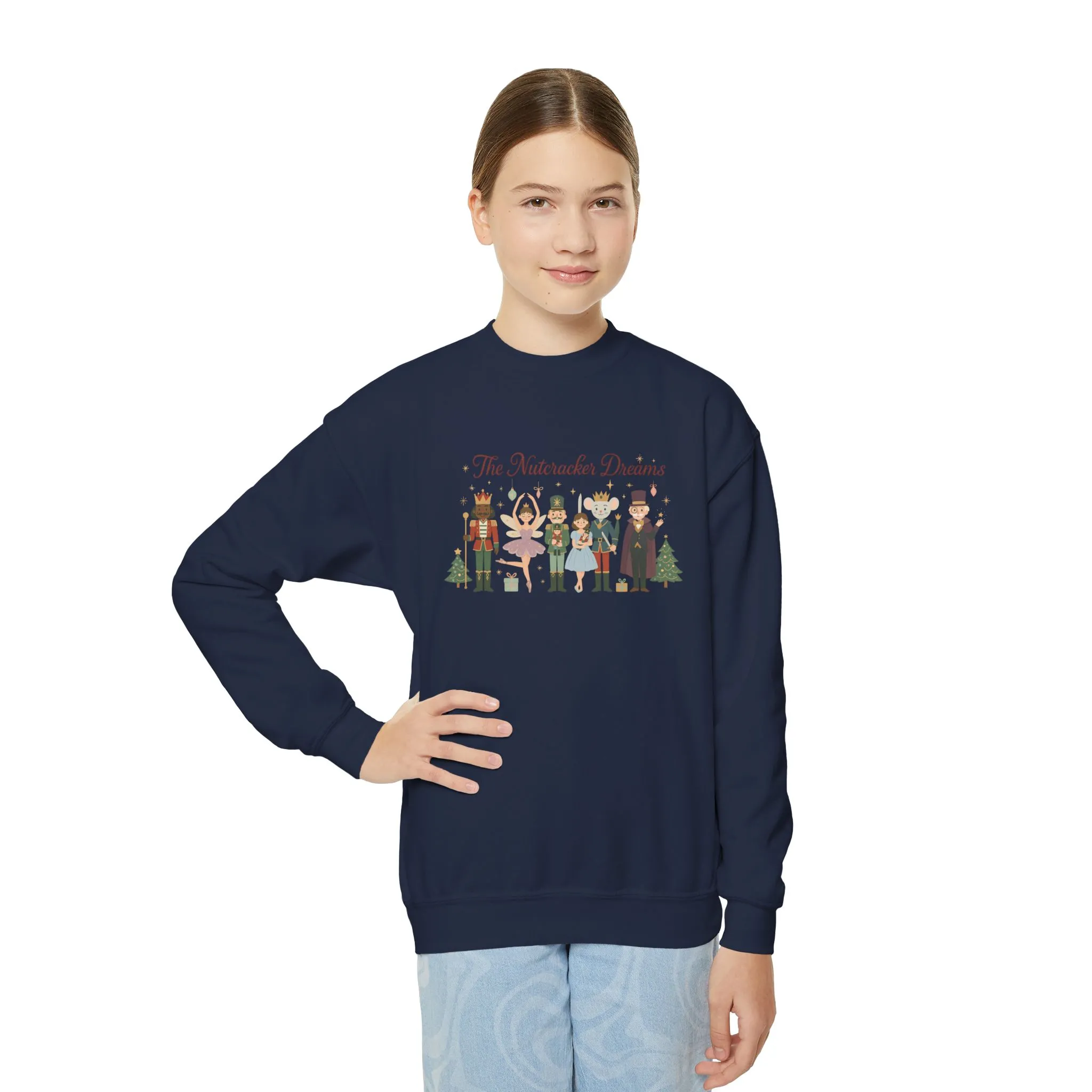The Nutcracker Dreams Girls Christmas Sweatshirt, Cozy Holiday Sweater, Family - Partner Match Collection - Image 14