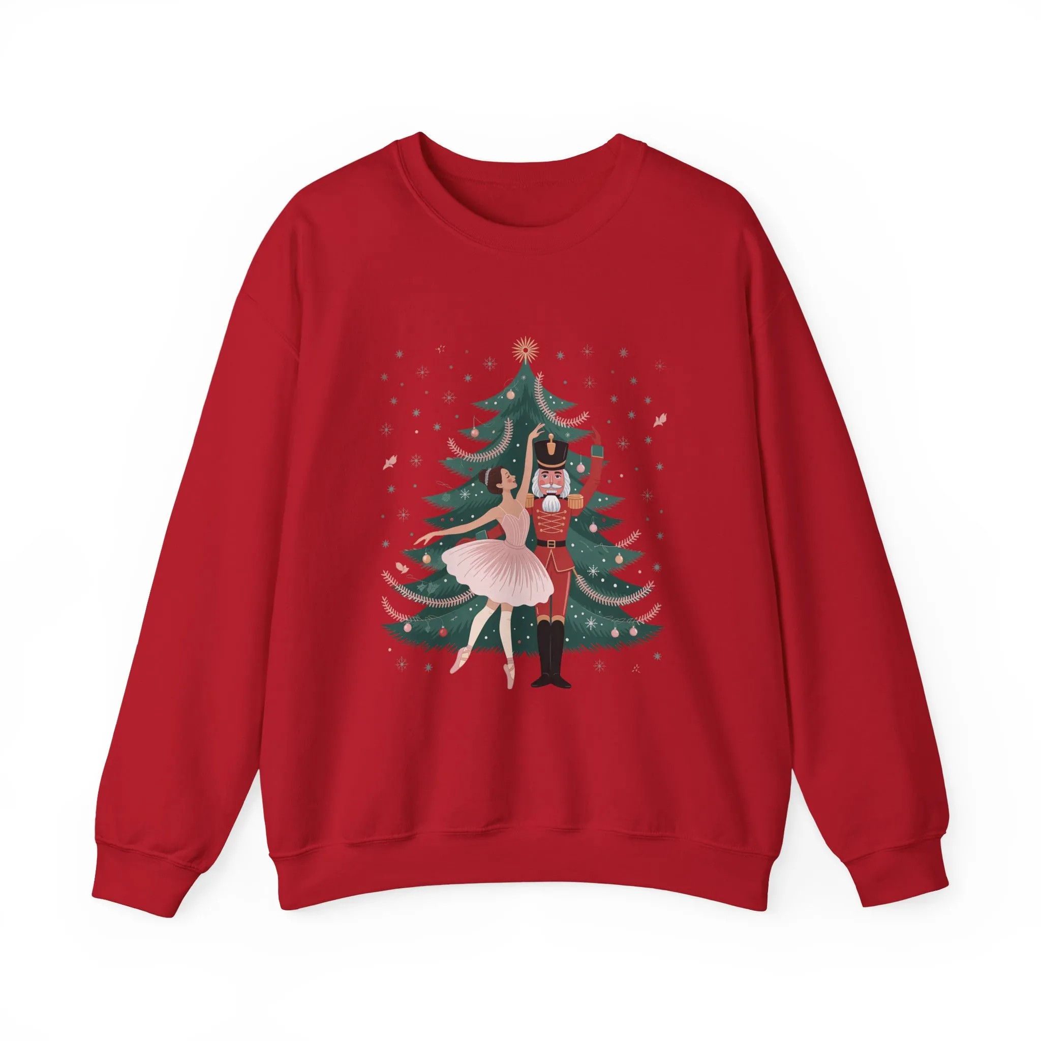 Nutcracker Ballerina Women's Sweatshirt, Cozy Christmas Sweater, Family Match Holiday Outfit for Mom - Image 22