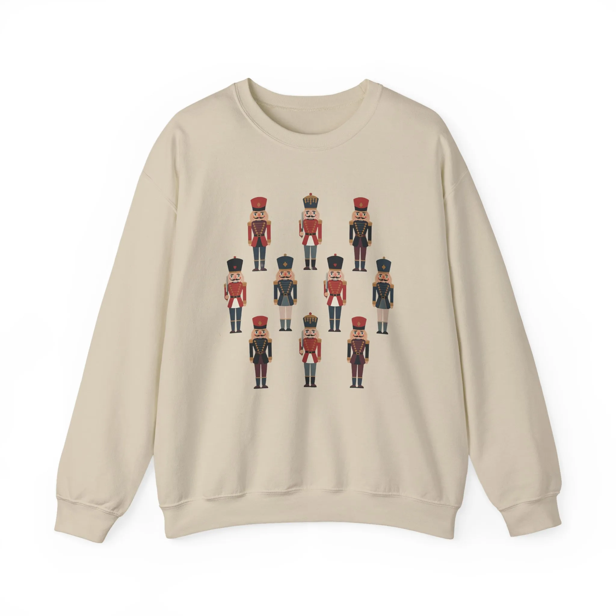 Nutcracker Soldiers Men's Christmas Sweatshirt, Classic Holiday Sweater, Family - Partner Match Outfit - Image 2
