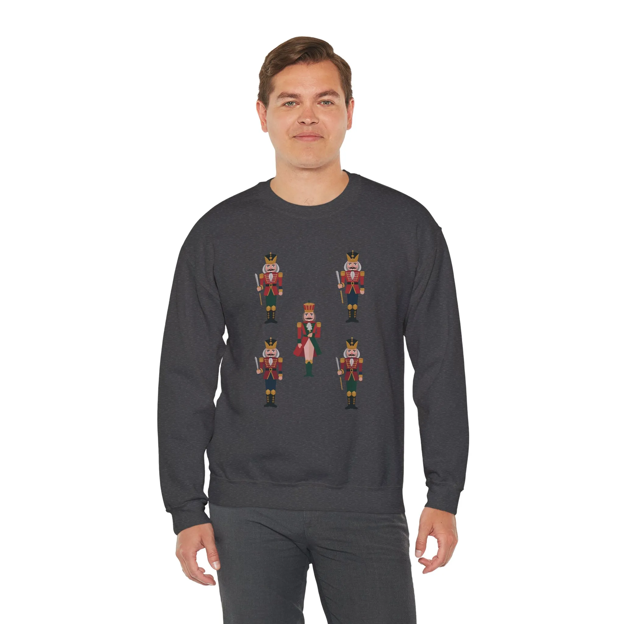 Nutcracker Royal Guard Men's Christmas Sweatshirt, Classic Holiday Sweater, Family - Partner Match Outfit - Image 12