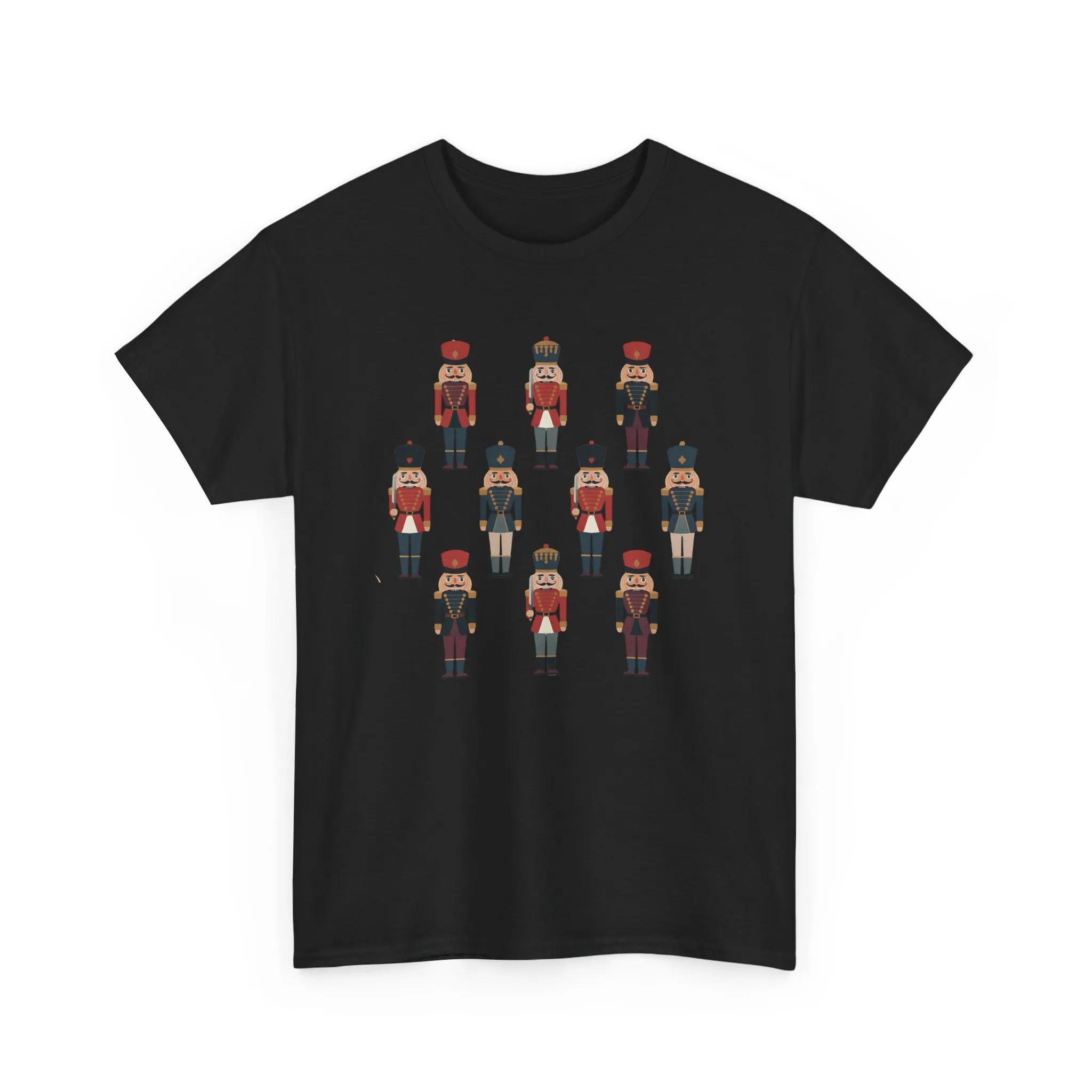 Nutcracker Soldiers Men's Christmas T-Shirt, Classic Holiday Tee, Family - Partner Match Outfit - Image 4