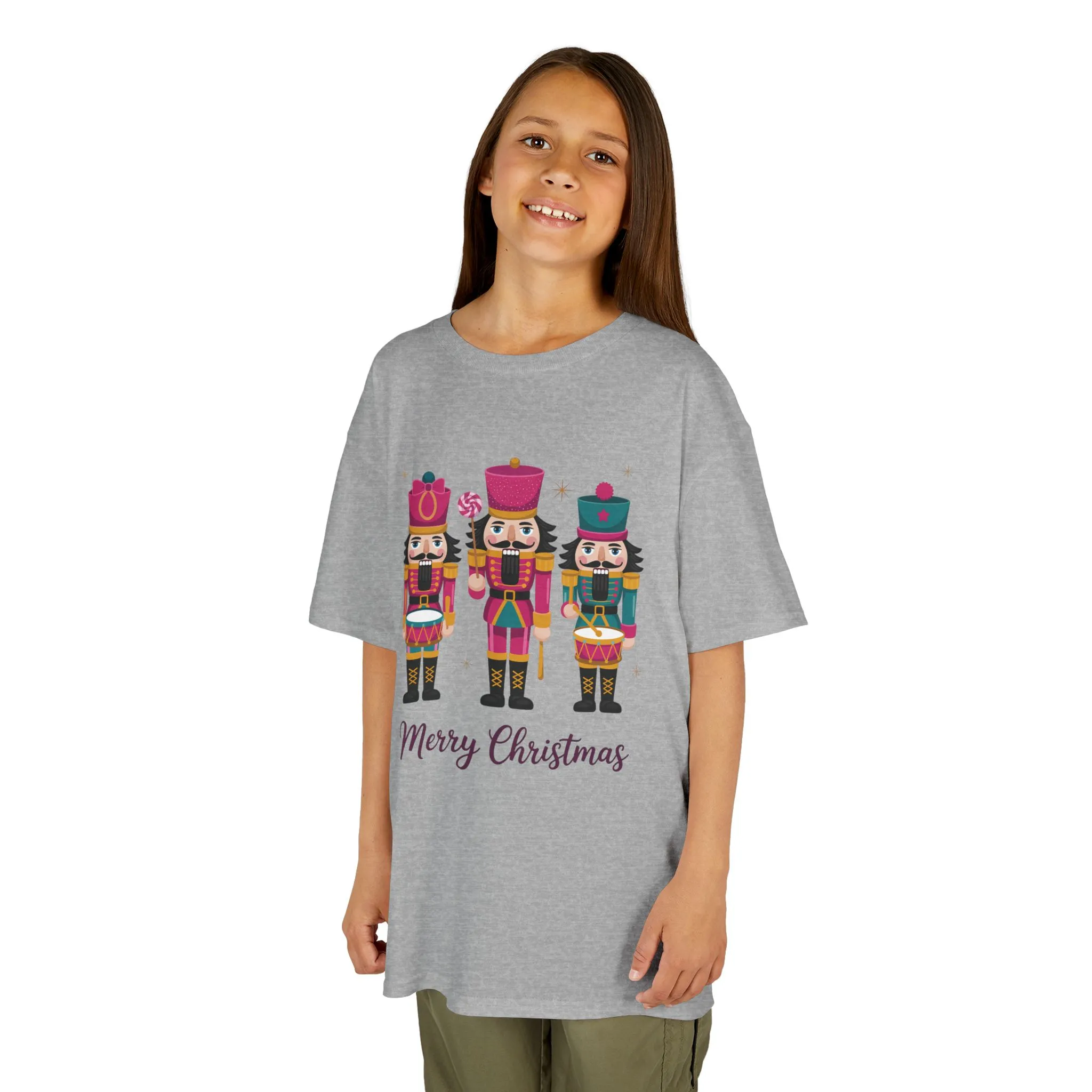 Three Nutcrackers Girls Christmas T-Shirt, Cute Holiday Tee, Mom - Daughter Family Match Christmas Outfit - Image 6