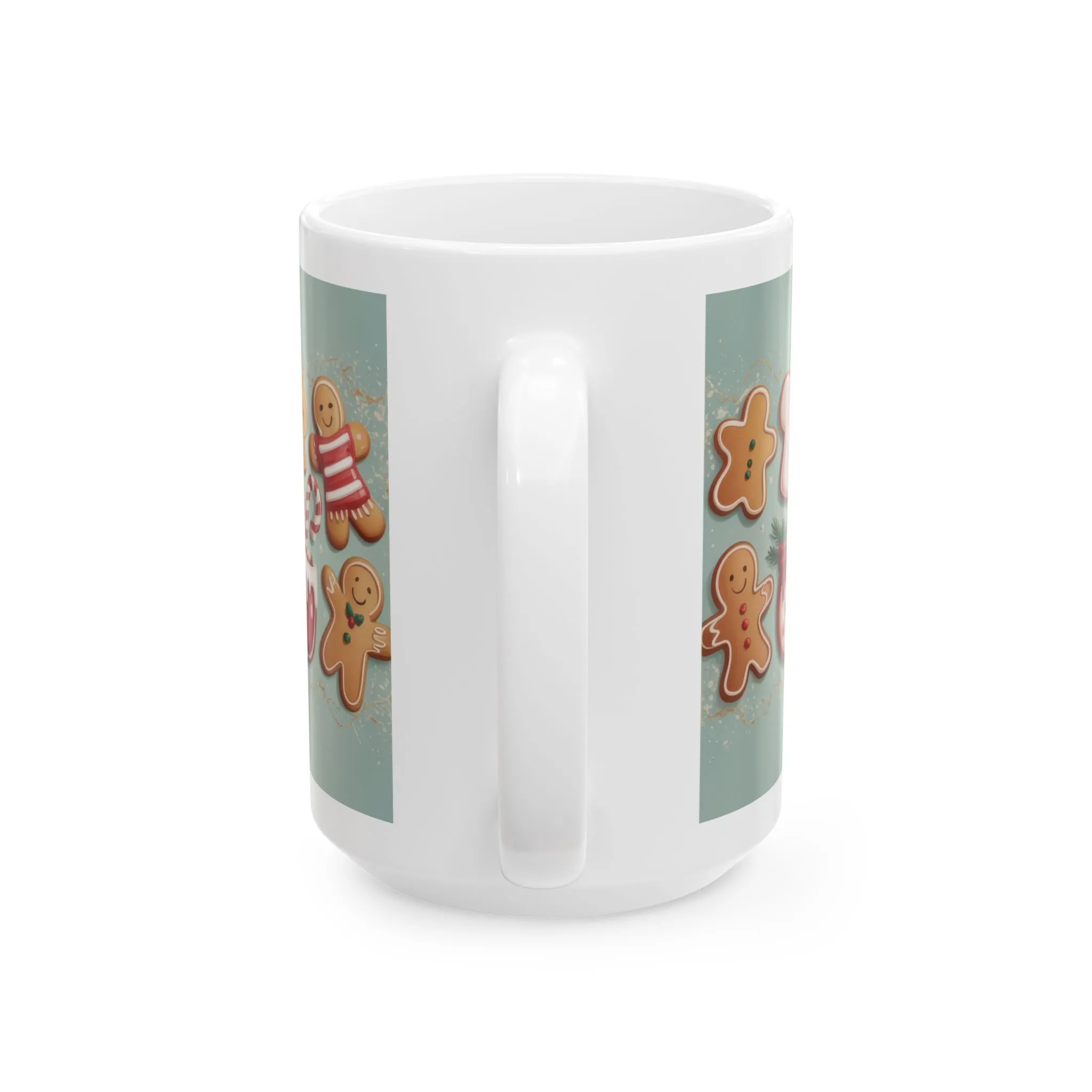 Tis The Season Christmas Mug, Gingerbread Cookie Cup, Cute Holiday Cocoa Mug, Merry - Bright Gift Idea, Ceramic Mug, (11oz, 15oz) - Image 9