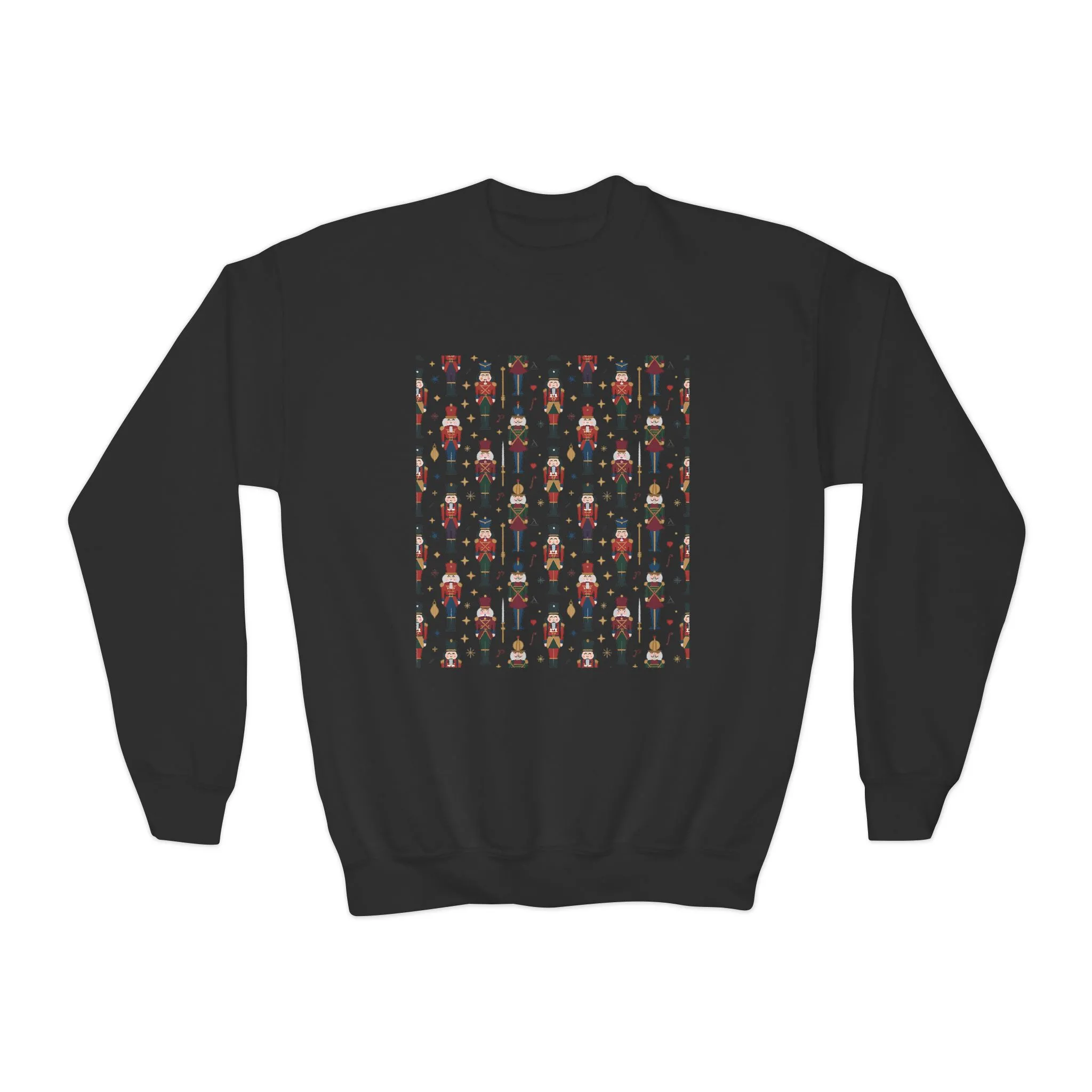 Nutcracker Pattern Kids Christmas T-Shirt, Family Match Holiday Outfit, Festive Christmas Shirt for Boys - Girls - Image 7