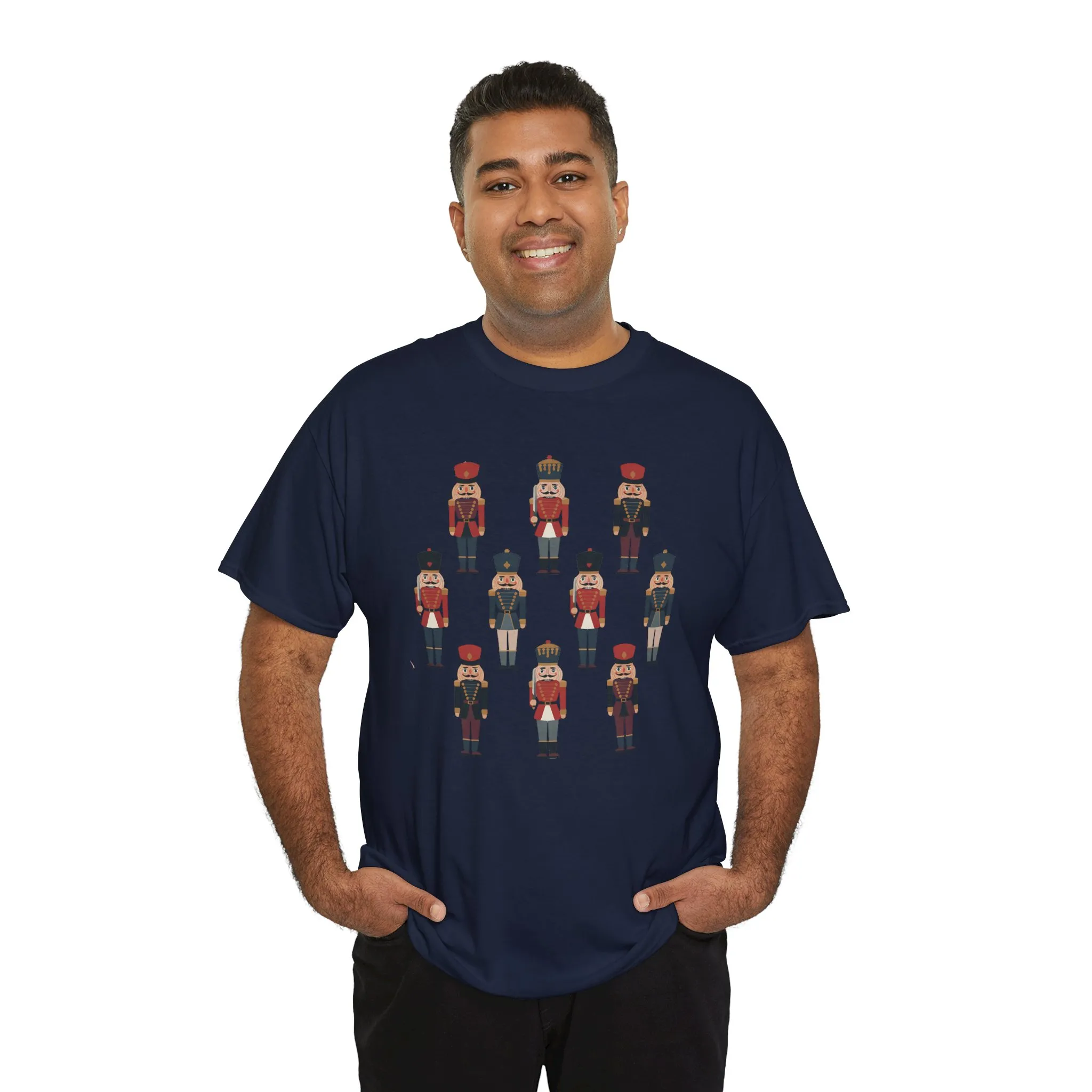 Nutcracker Soldiers Men's Christmas T-Shirt, Classic Holiday Tee, Family - Partner Match Outfit - Image 24