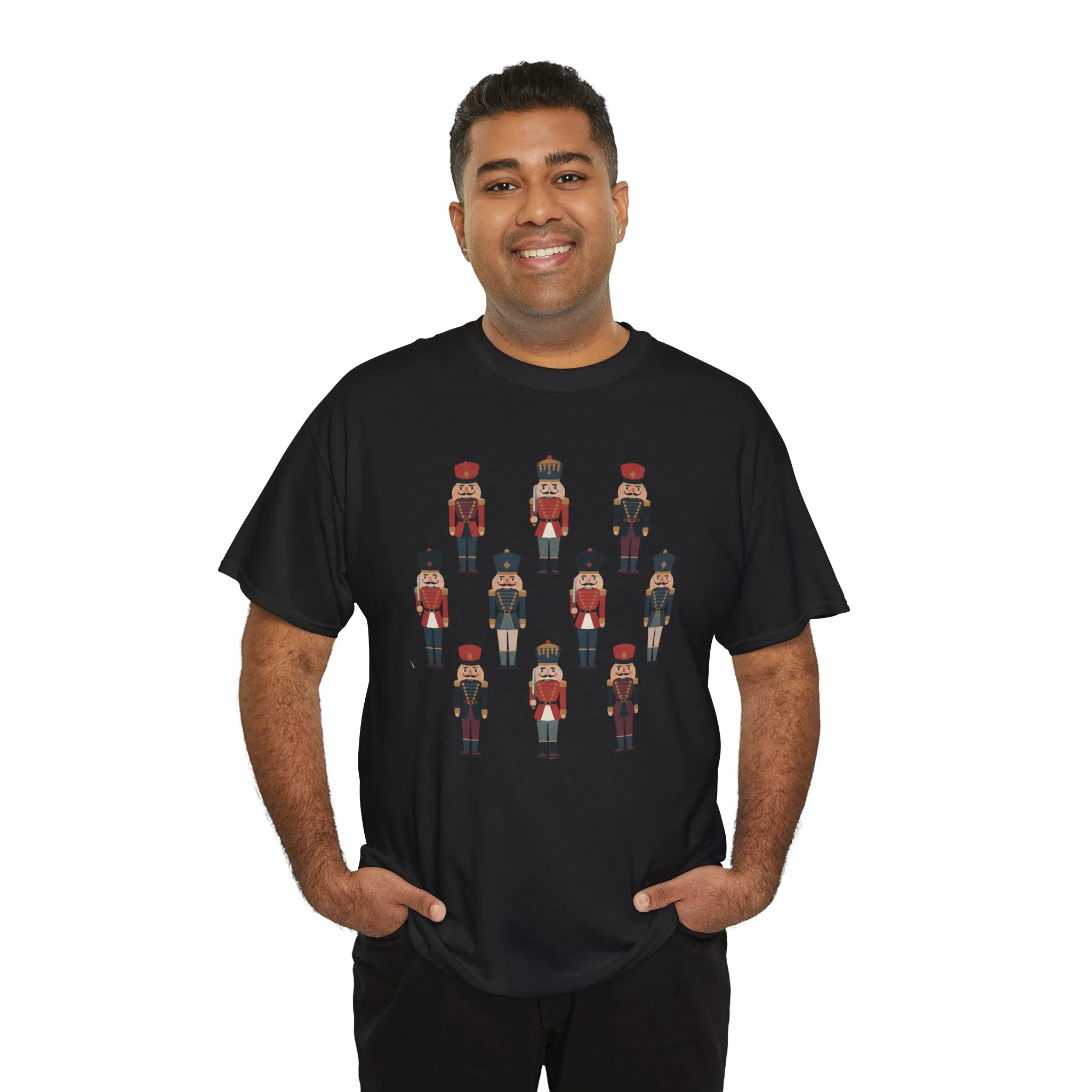 Nutcracker Soldiers Men's Christmas T-Shirt, Classic Holiday Tee, Family - Partner Match Outfit - Image 6