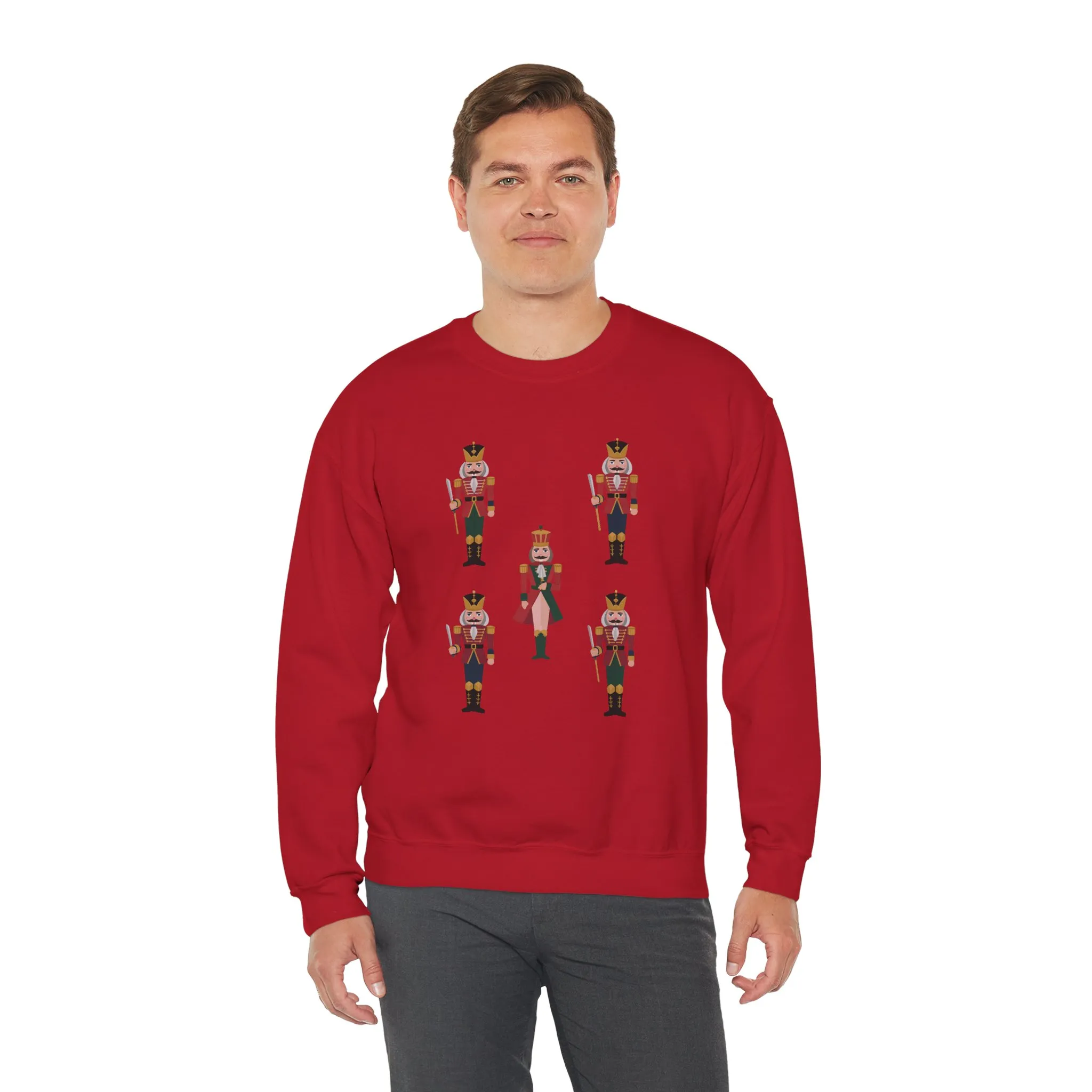 Nutcracker Royal Guard Men's Christmas Sweatshirt, Classic Holiday Sweater, Family - Partner Match Outfit - Image 27
