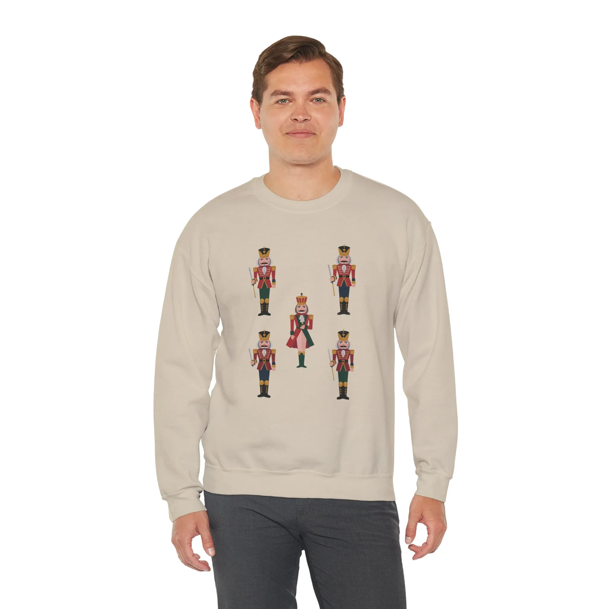 Nutcracker Royal Guard Men's Christmas Sweatshirt, Classic Holiday Sweater, Family - Partner Match Outfit - Image 6