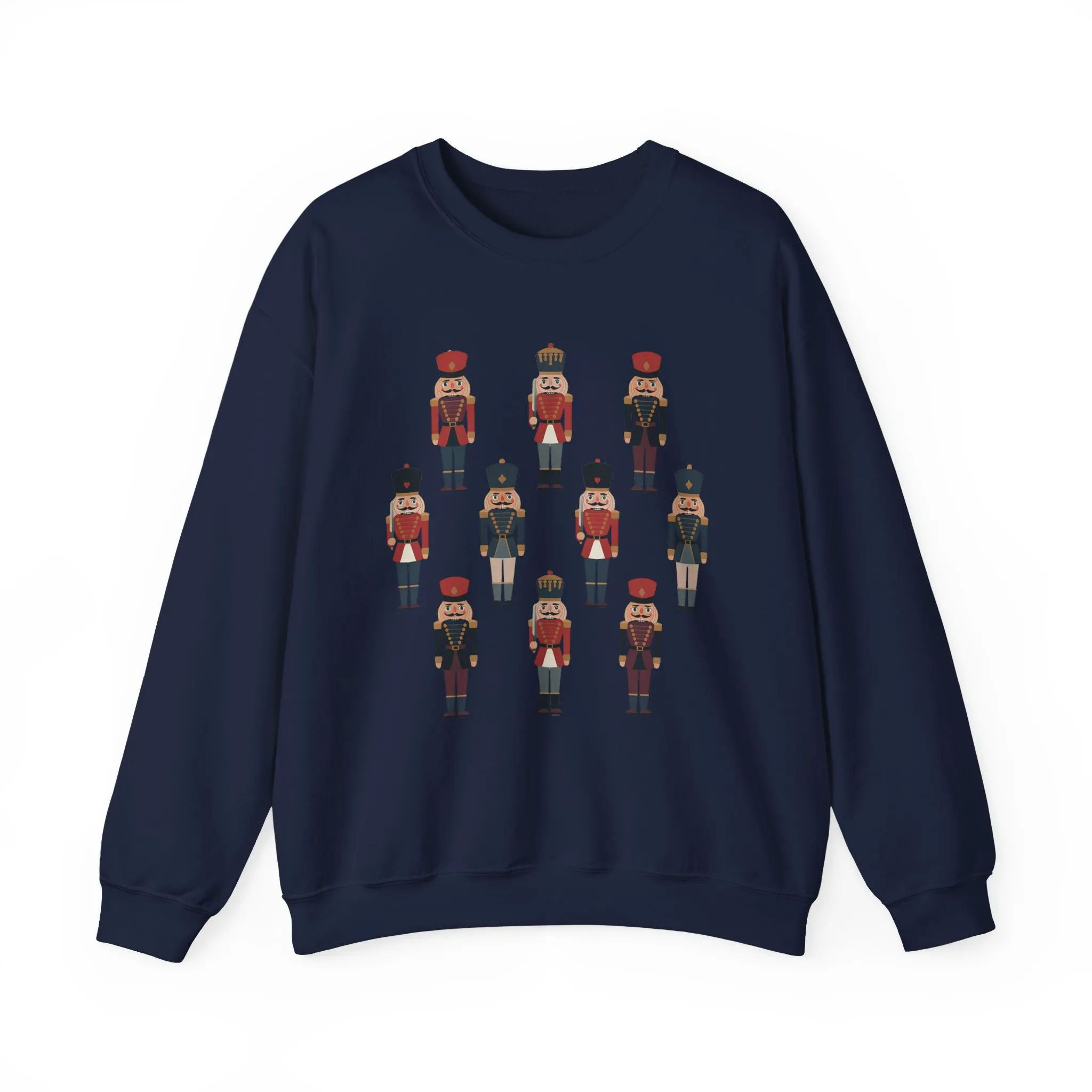 Nutcracker Soldiers Women's Christmas Sweatshirt, Cozy Holiday Sweater, Family - Partner Match Outfit - Image 16