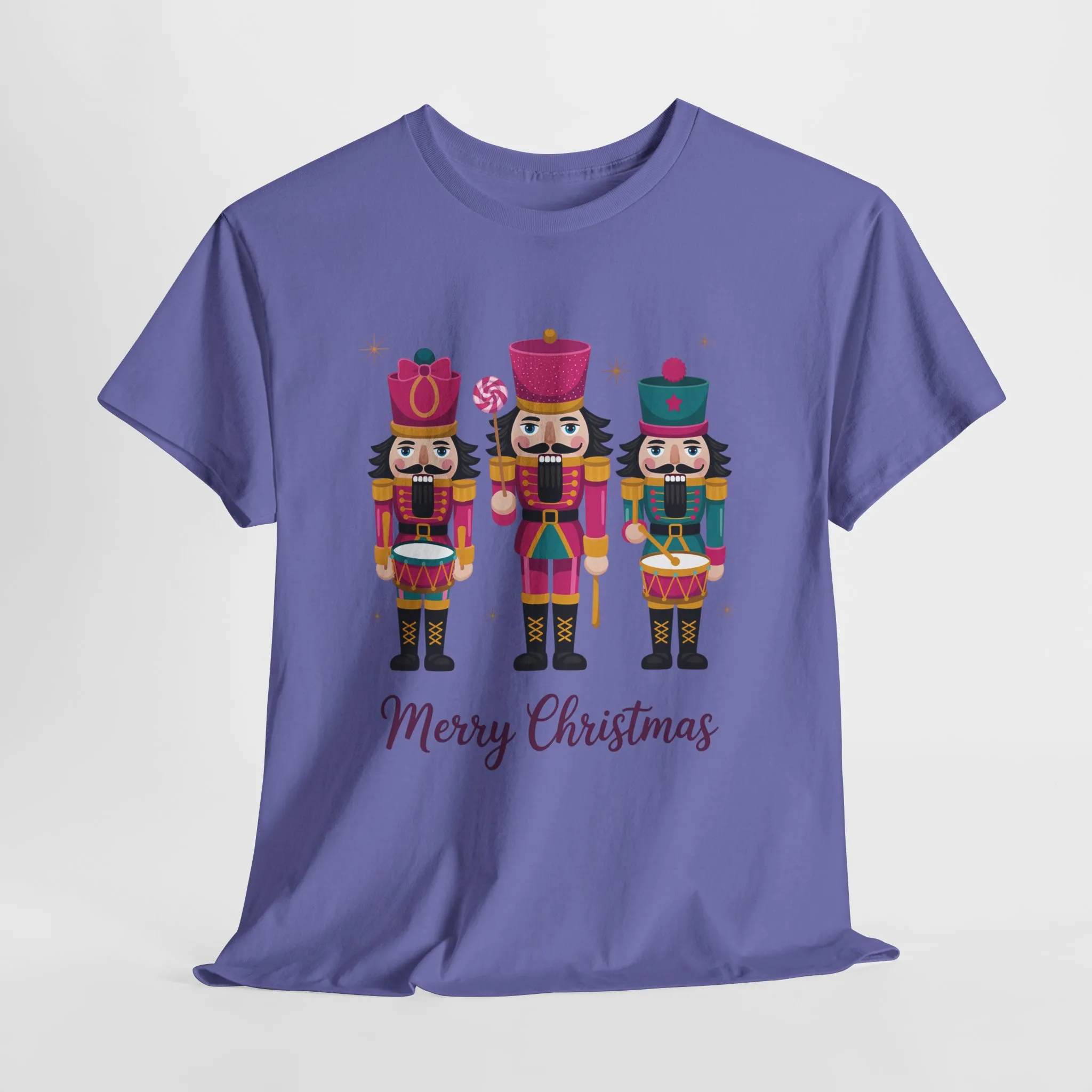Three Nutcrackers Women's Christmas T-Shirt, Classic Holiday Tee, Mom - Daughter Family Match Christmas Outfit - Image 22