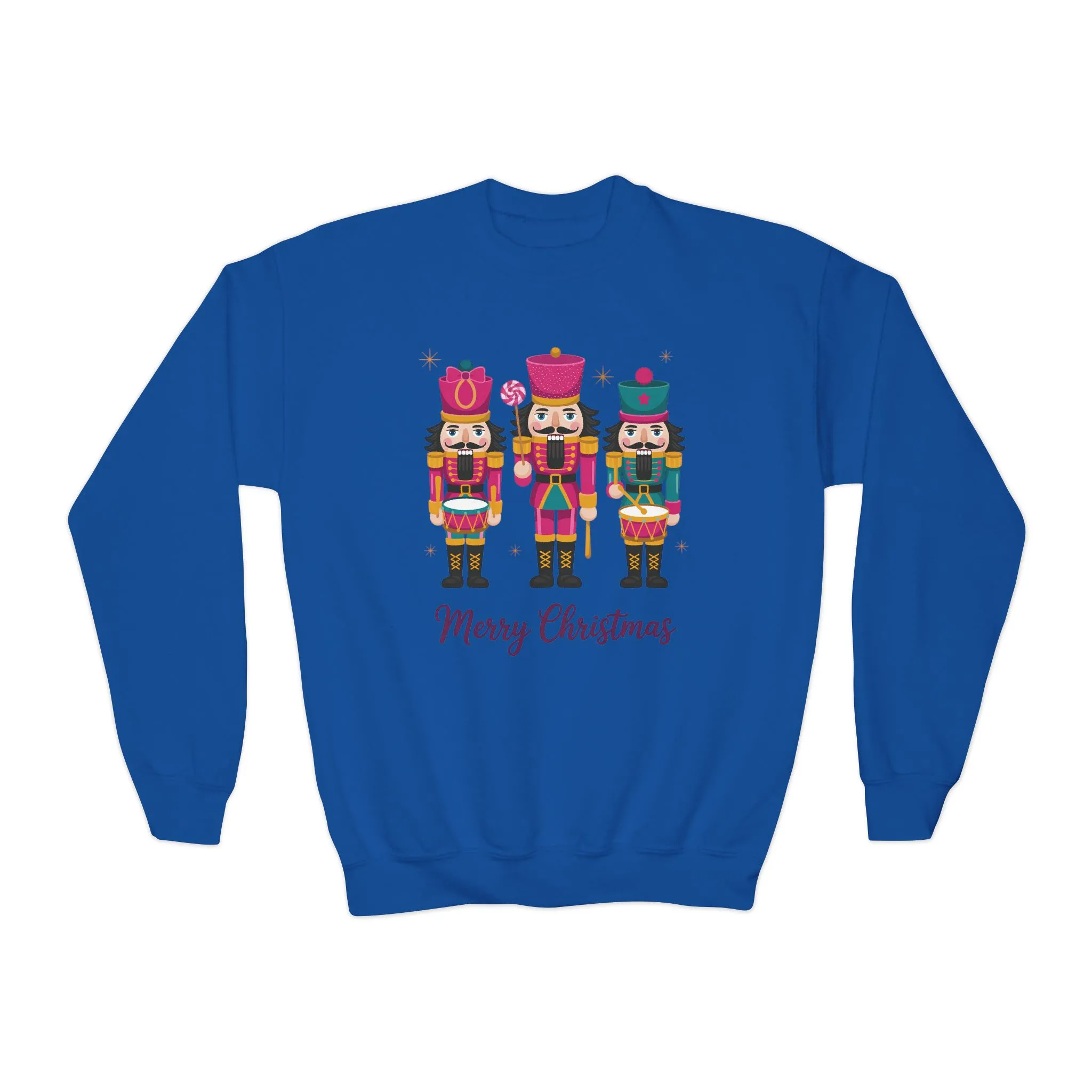 Three Nutcrackers Girls Christmas Sweatshirt, Cozy Holiday Sweater, Mom - Daughter Family Match Outfit - Image 8