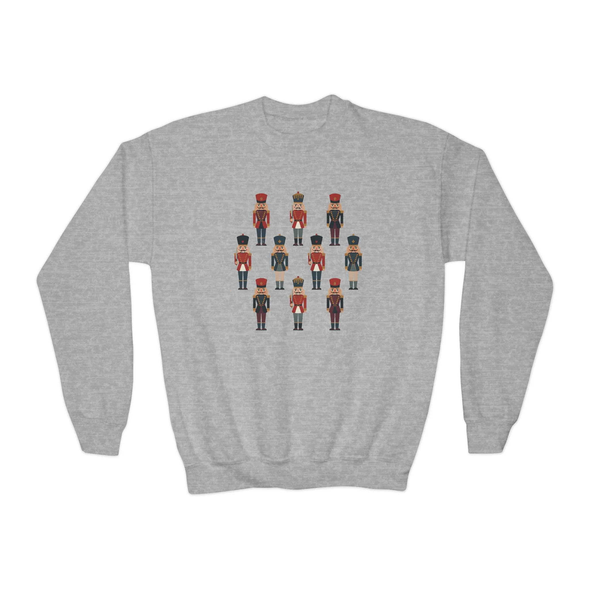 Nutcracker Soldiers Kids Christmas Sweatshirt, Cozy Holiday Sweater for Boys - Girls, Family - Partner Match Outfit - Image 7