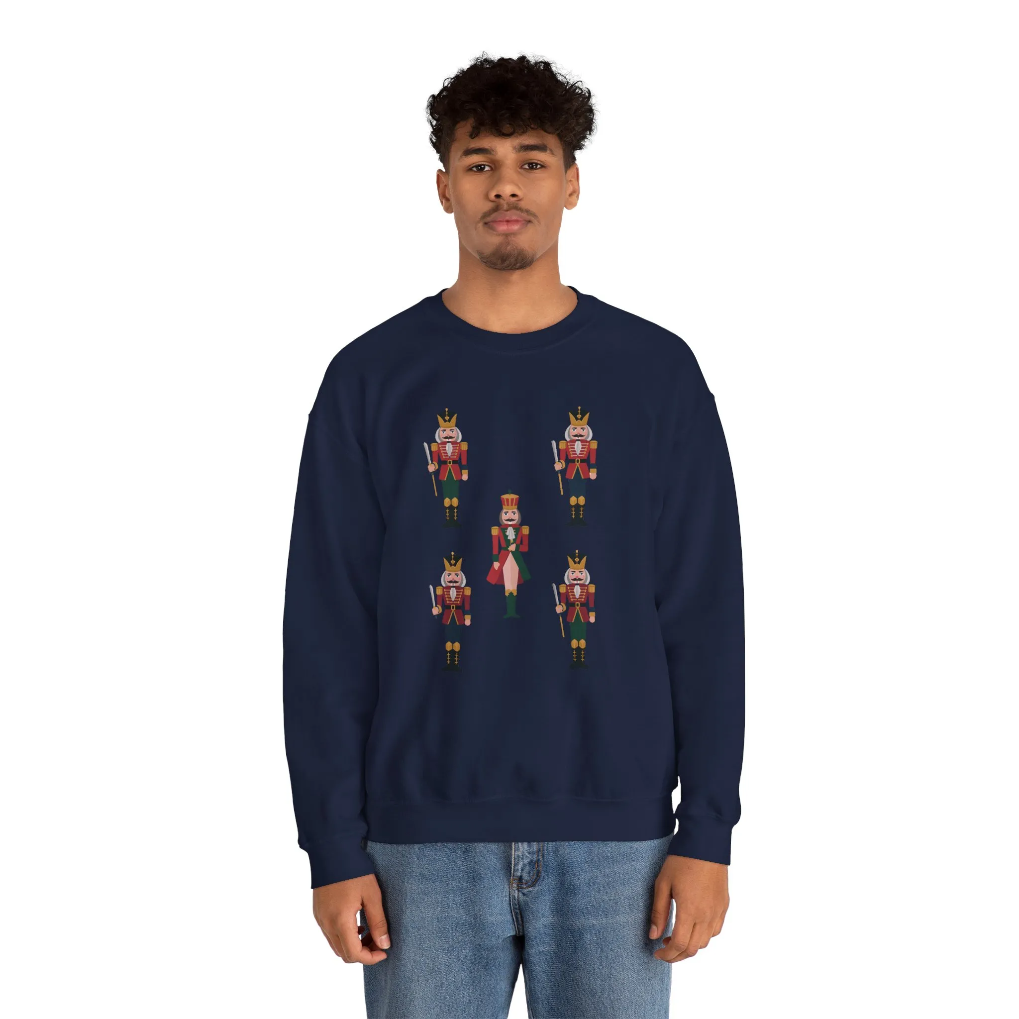 Nutcracker Royal Guard Men's Christmas Sweatshirt, Classic Holiday Sweater, Family - Partner Match Outfit - Image 23