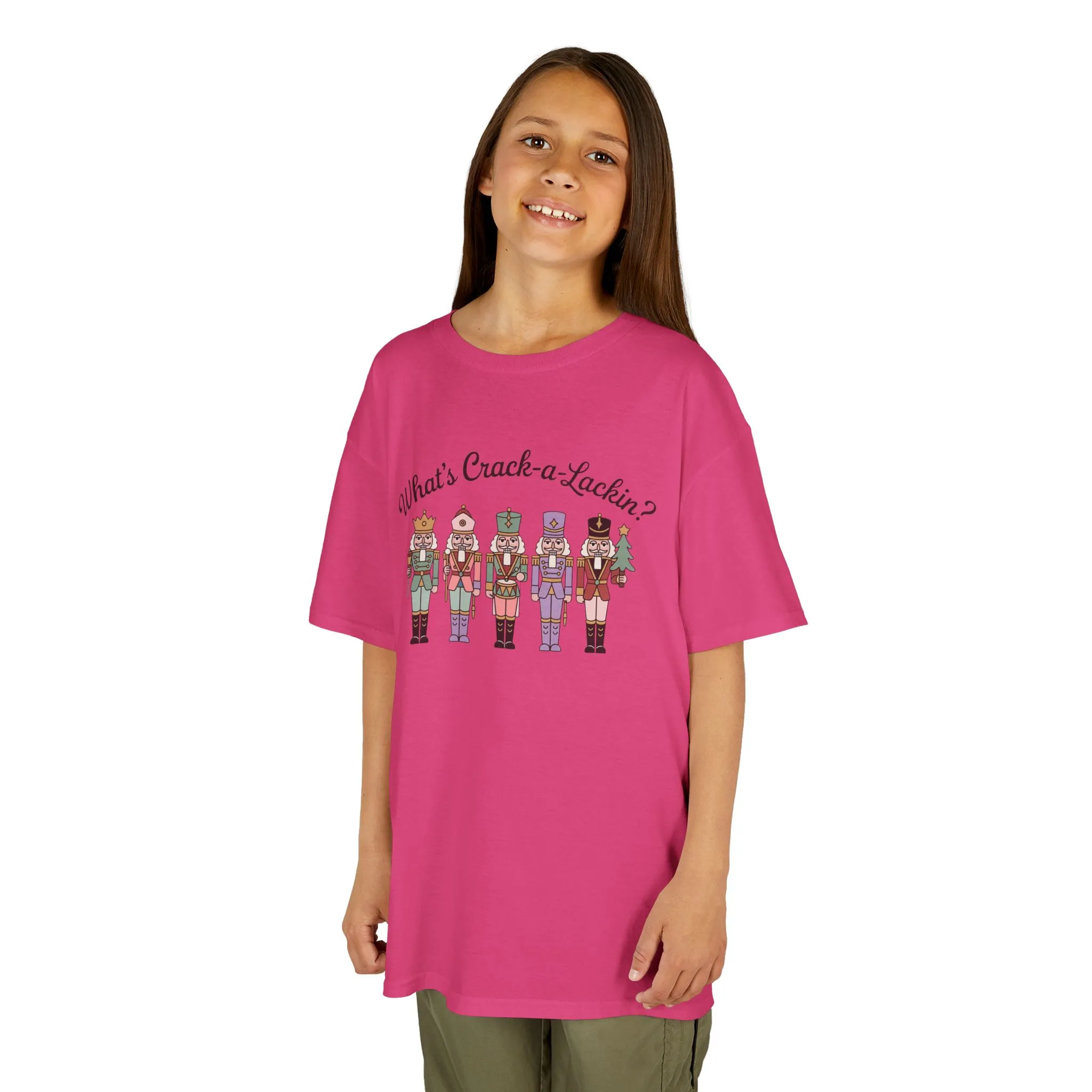 What's Crack-a-Lackin? Girls Christmas T-Shirt, Cute Nutcracker Squad Tee, Mom - Daughter Family Match Outfit - Image 14