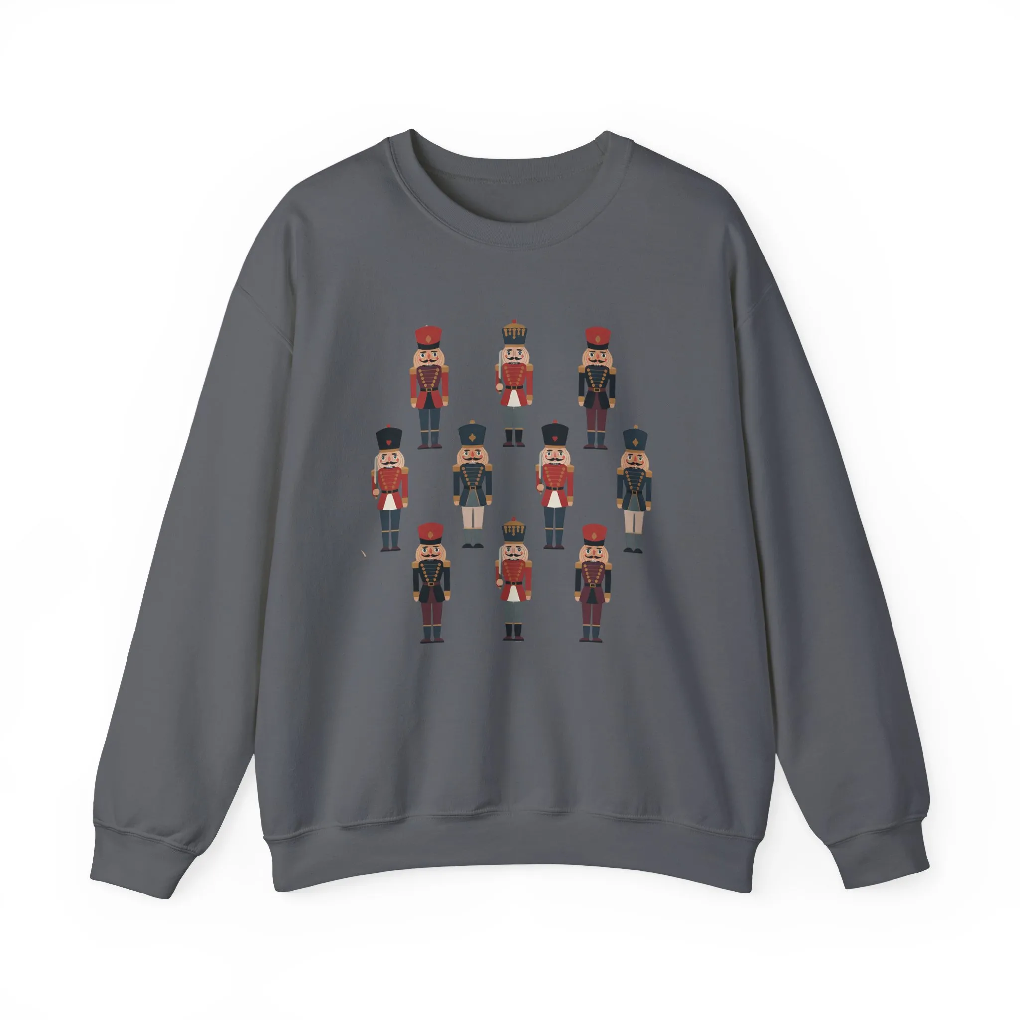 Nutcracker Soldiers Men's Christmas Sweatshirt, Classic Holiday Sweater, Family - Partner Match Outfit - Image 16