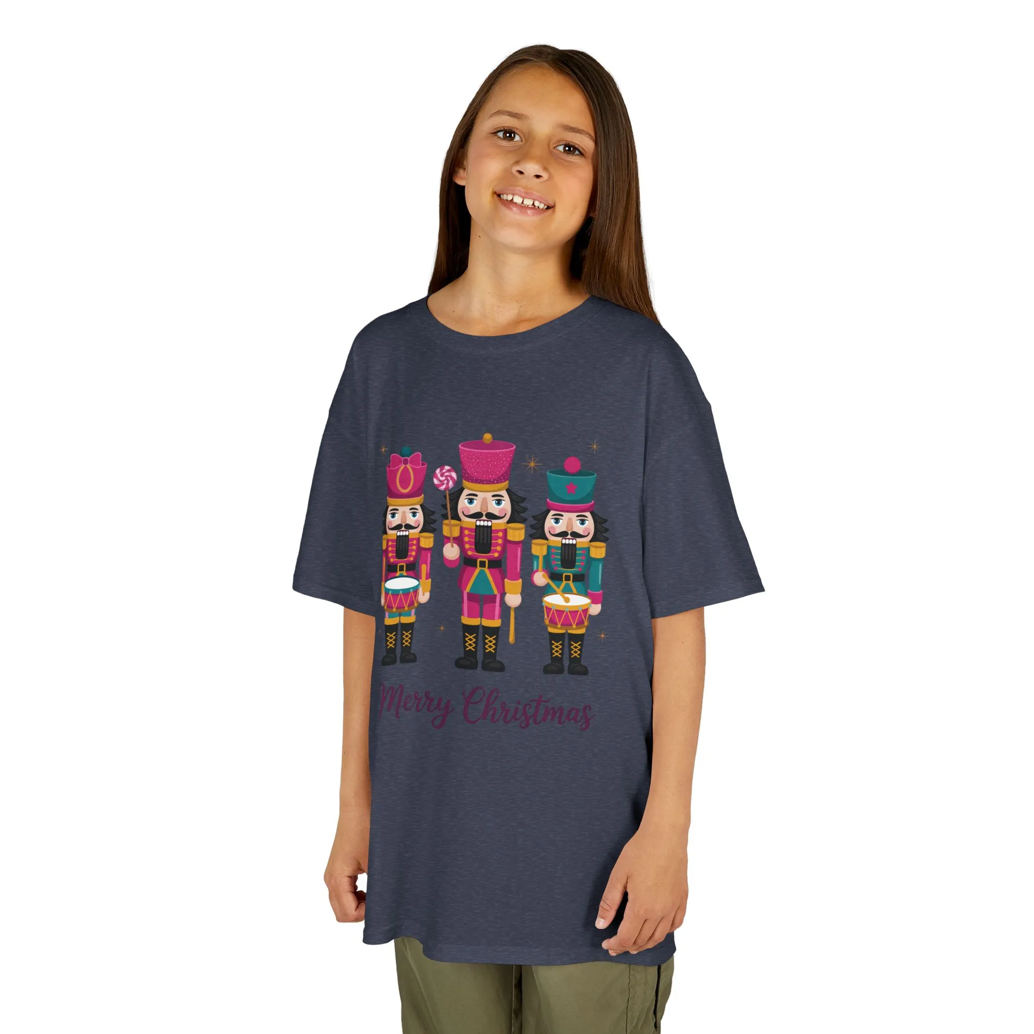Three Nutcrackers Girls Christmas T-Shirt, Cute Holiday Tee, Mom - Daughter Family Match Christmas Outfit - Image 12