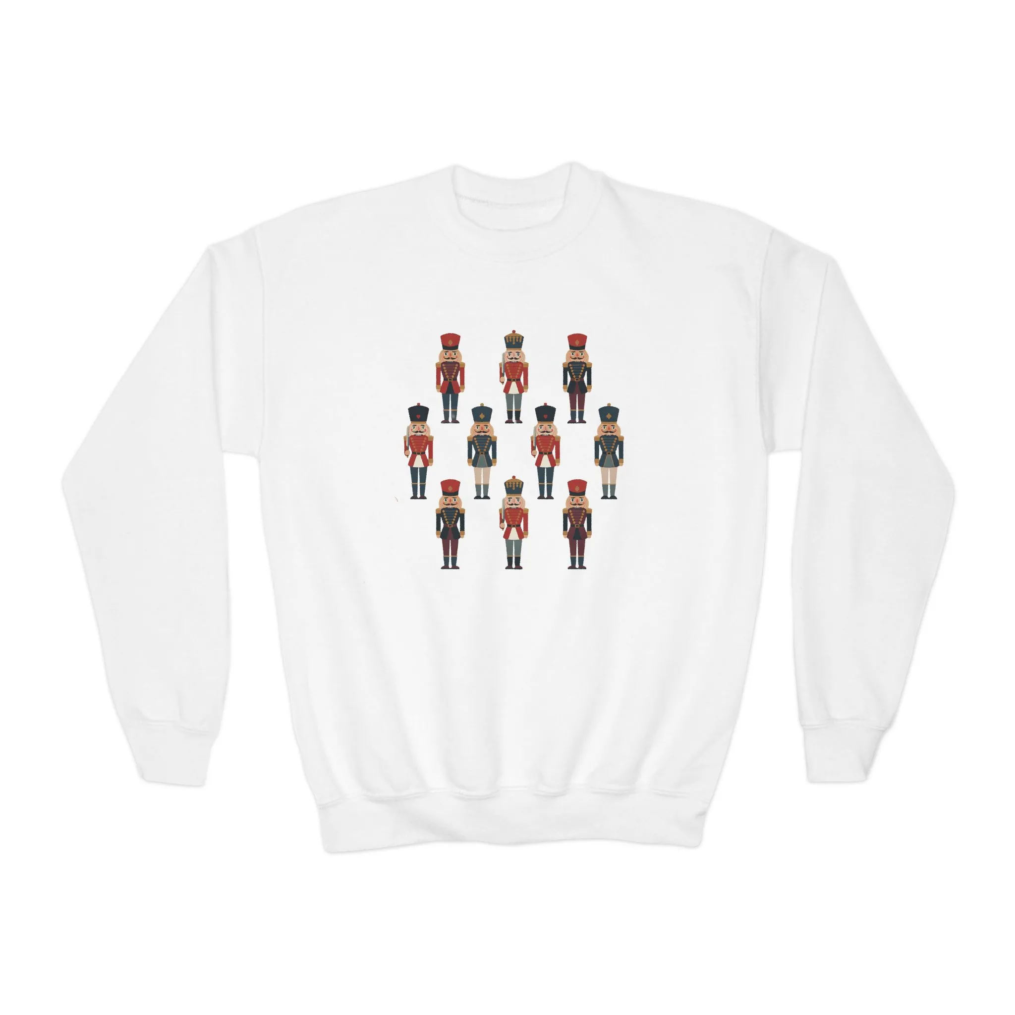Nutcracker Soldiers Kids Christmas Sweatshirt, Cozy Holiday Sweater for Boys - Girls, Family - Partner Match Outfit
