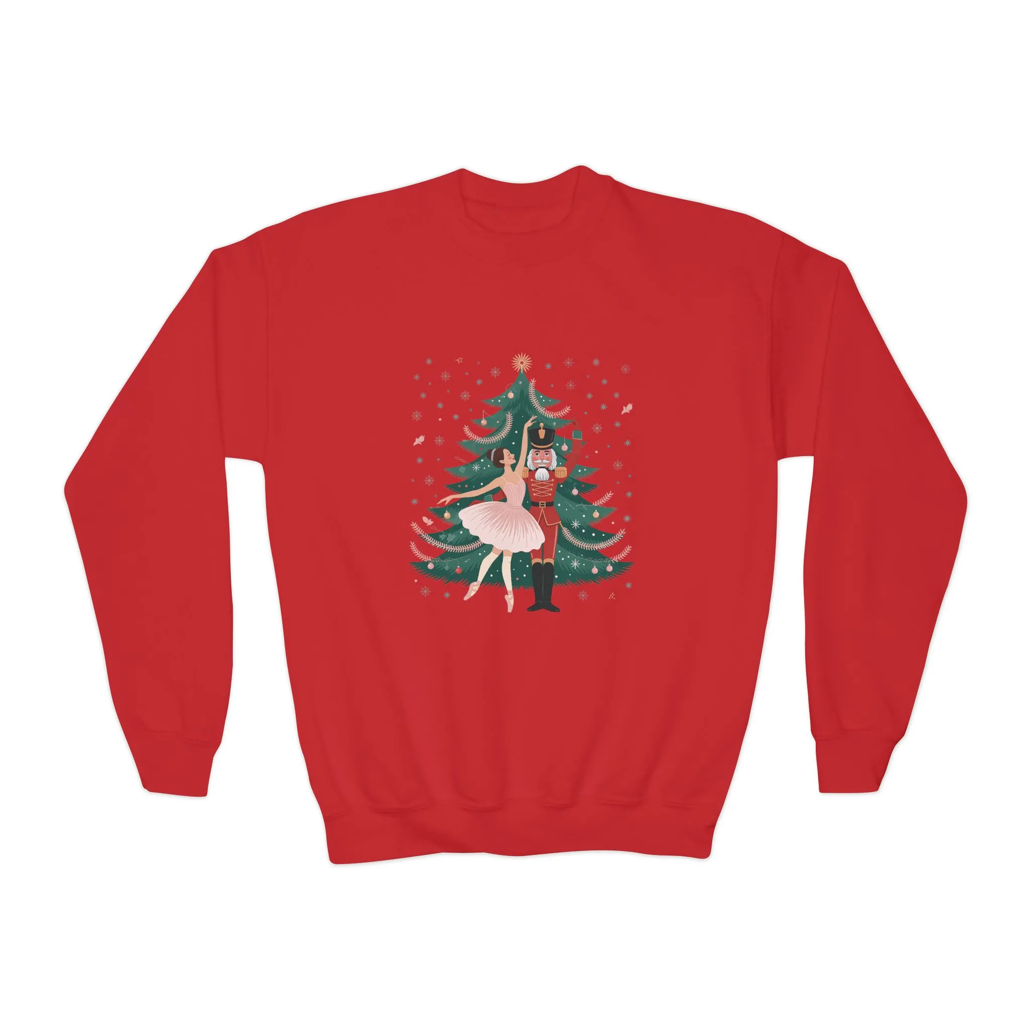 Nutcracker Ballerina Girls Christmas Sweatshirt, Cozy Holiday Sweater, Family Match Christmas Outfit for Daughter - Image 15