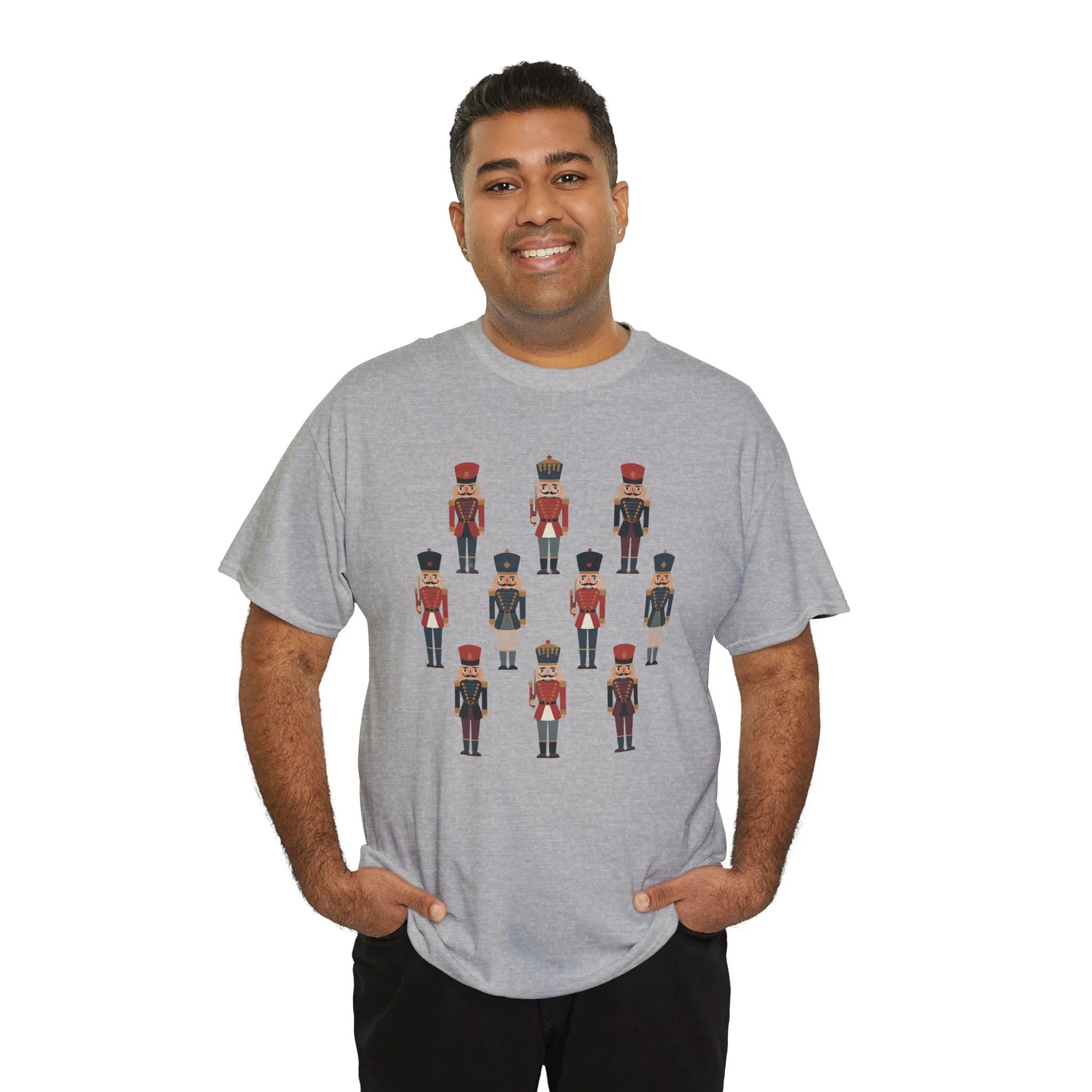 Nutcracker Soldiers Men's Christmas T-Shirt, Classic Holiday Tee, Family - Partner Match Outfit - Image 9