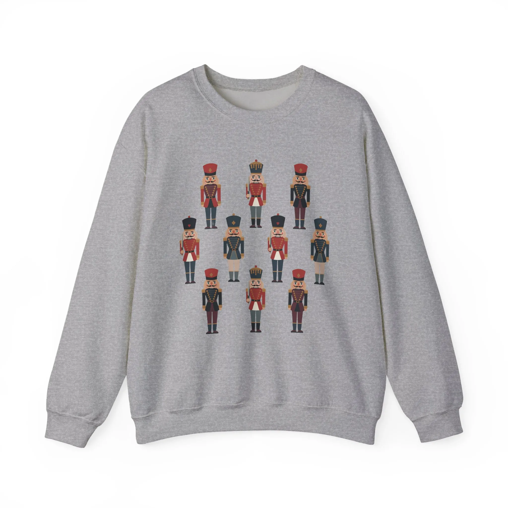 Nutcracker Soldiers Women's Christmas Sweatshirt, Cozy Holiday Sweater, Family - Partner Match Outfit - Image 7
