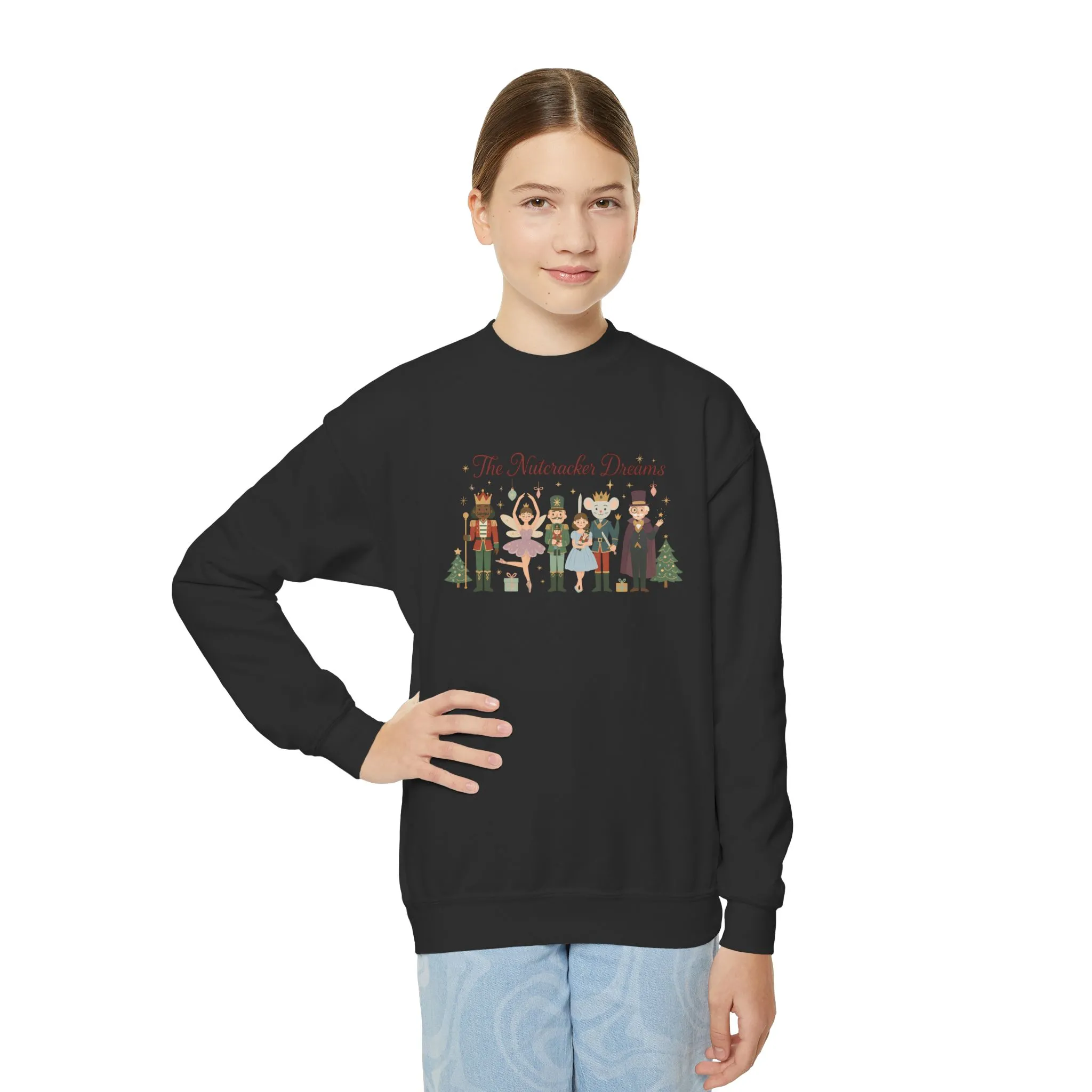 The Nutcracker Dreams Girls Christmas Sweatshirt, Cozy Holiday Sweater, Family - Partner Match Collection - Image 6
