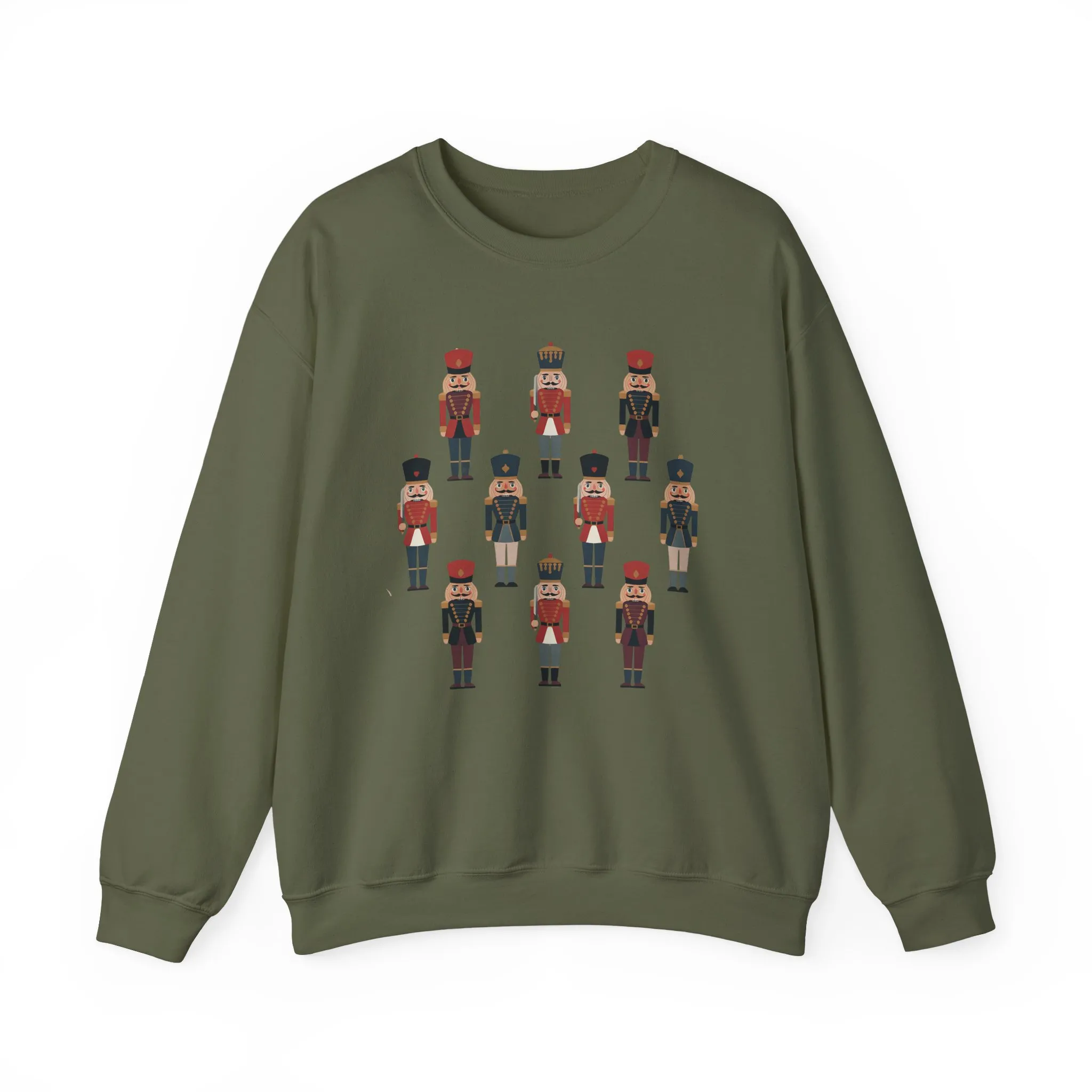Nutcracker Soldiers Men's Christmas Sweatshirt, Classic Holiday Sweater, Family - Partner Match Outfit - Image 10