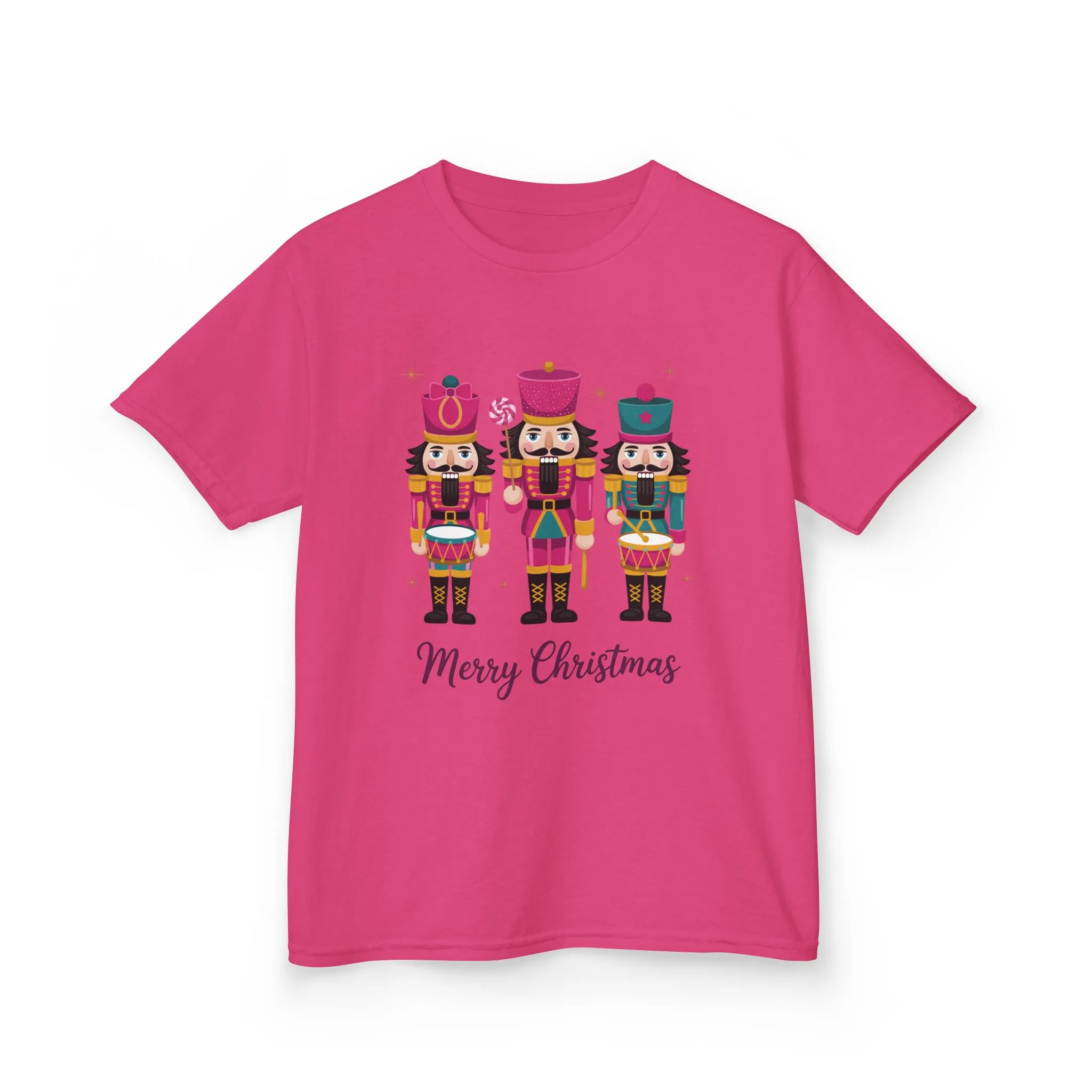 Three Nutcrackers Girls Christmas T-Shirt, Cute Holiday Tee, Mom - Daughter Family Match Christmas Outfit - Image 13