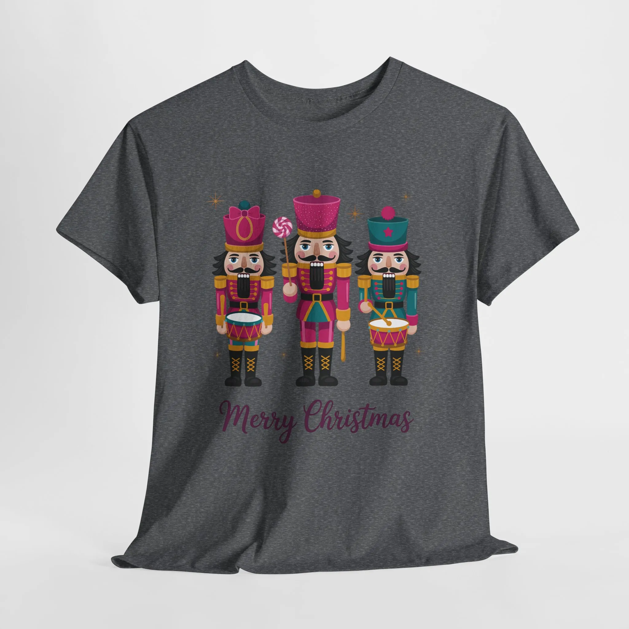 Three Nutcrackers Women's Christmas T-Shirt, Classic Holiday Tee, Mom - Daughter Family Match Christmas Outfit - Image 10