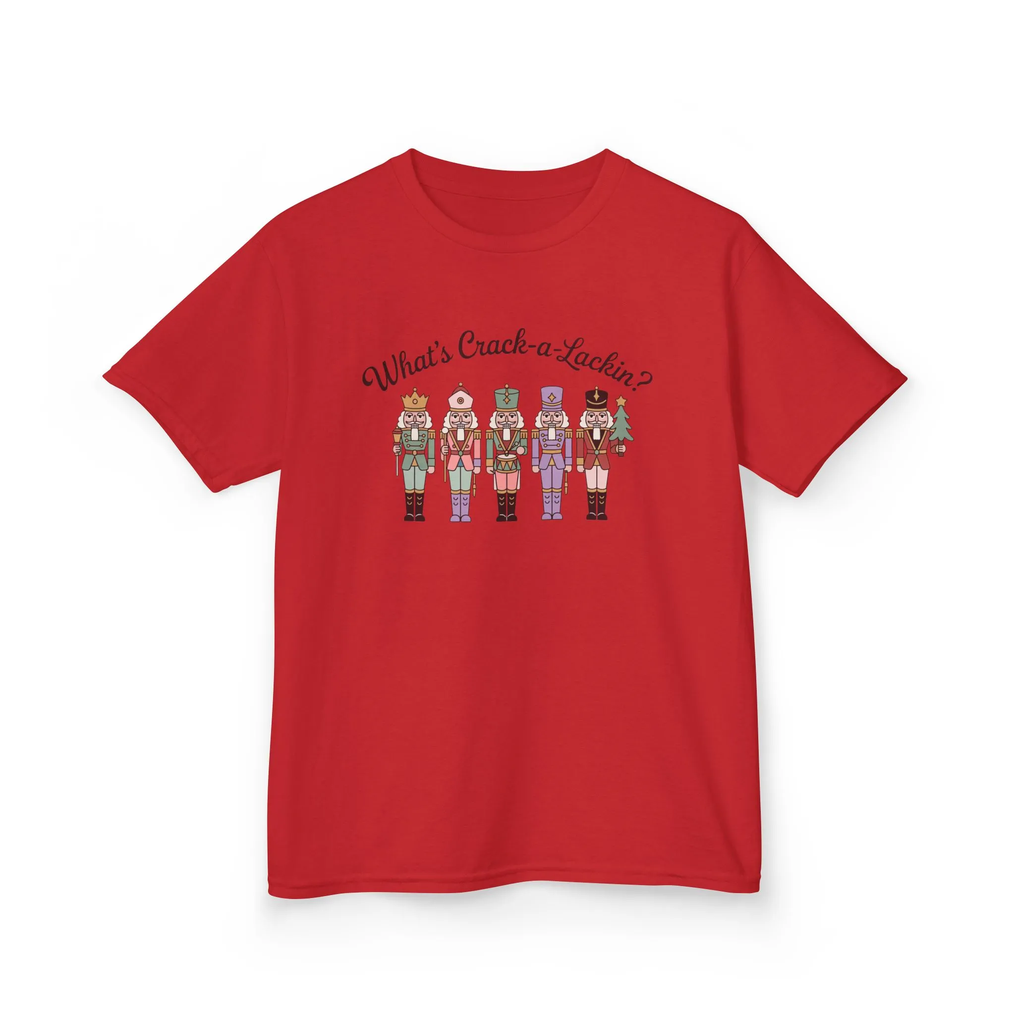 What's Crack-a-Lackin? Girls Christmas T-Shirt, Cute Nutcracker Squad Tee, Mom - Daughter Family Match Outfit - Image 15