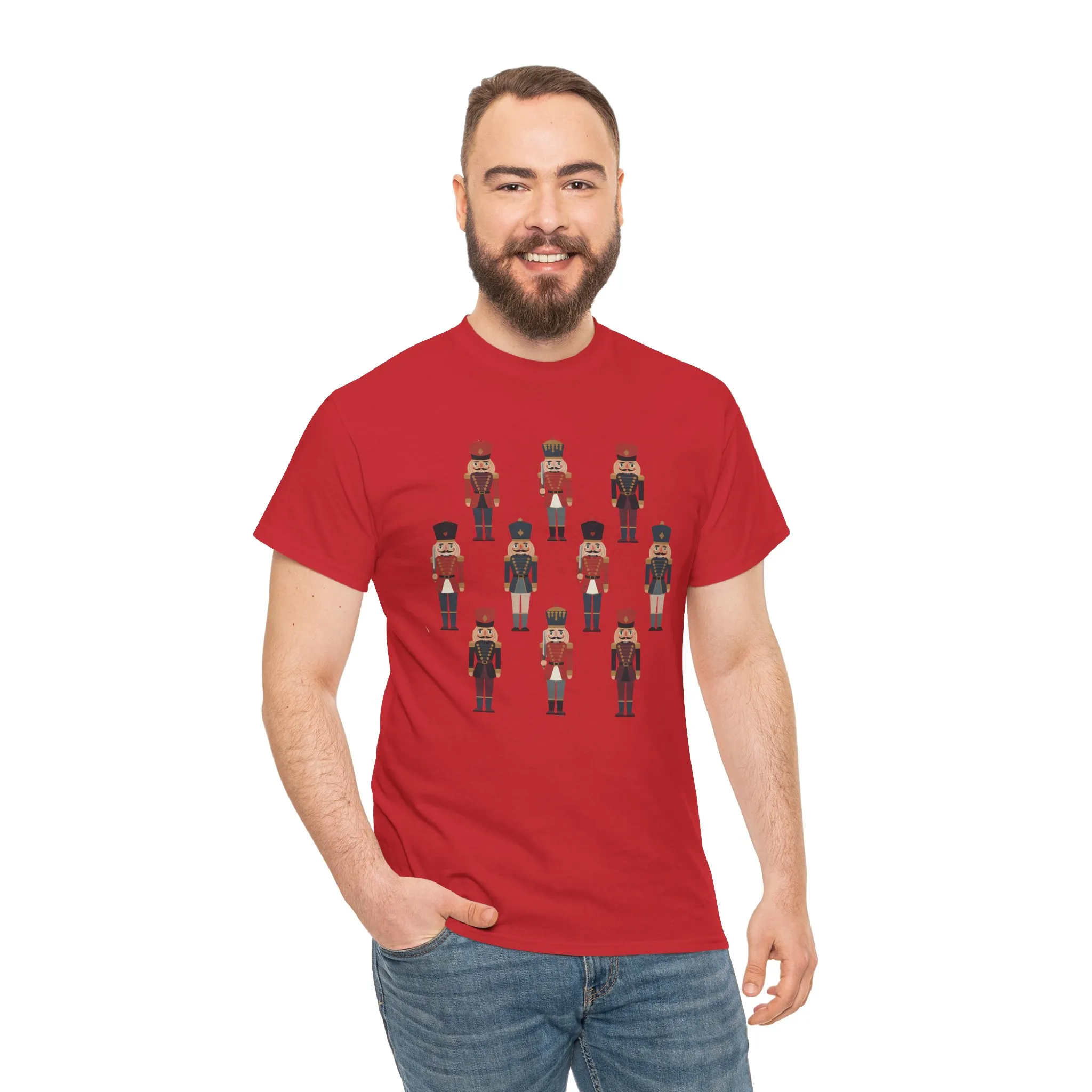 Nutcracker Soldiers Men's Christmas T-Shirt, Classic Holiday Tee, Family - Partner Match Outfit - Image 26