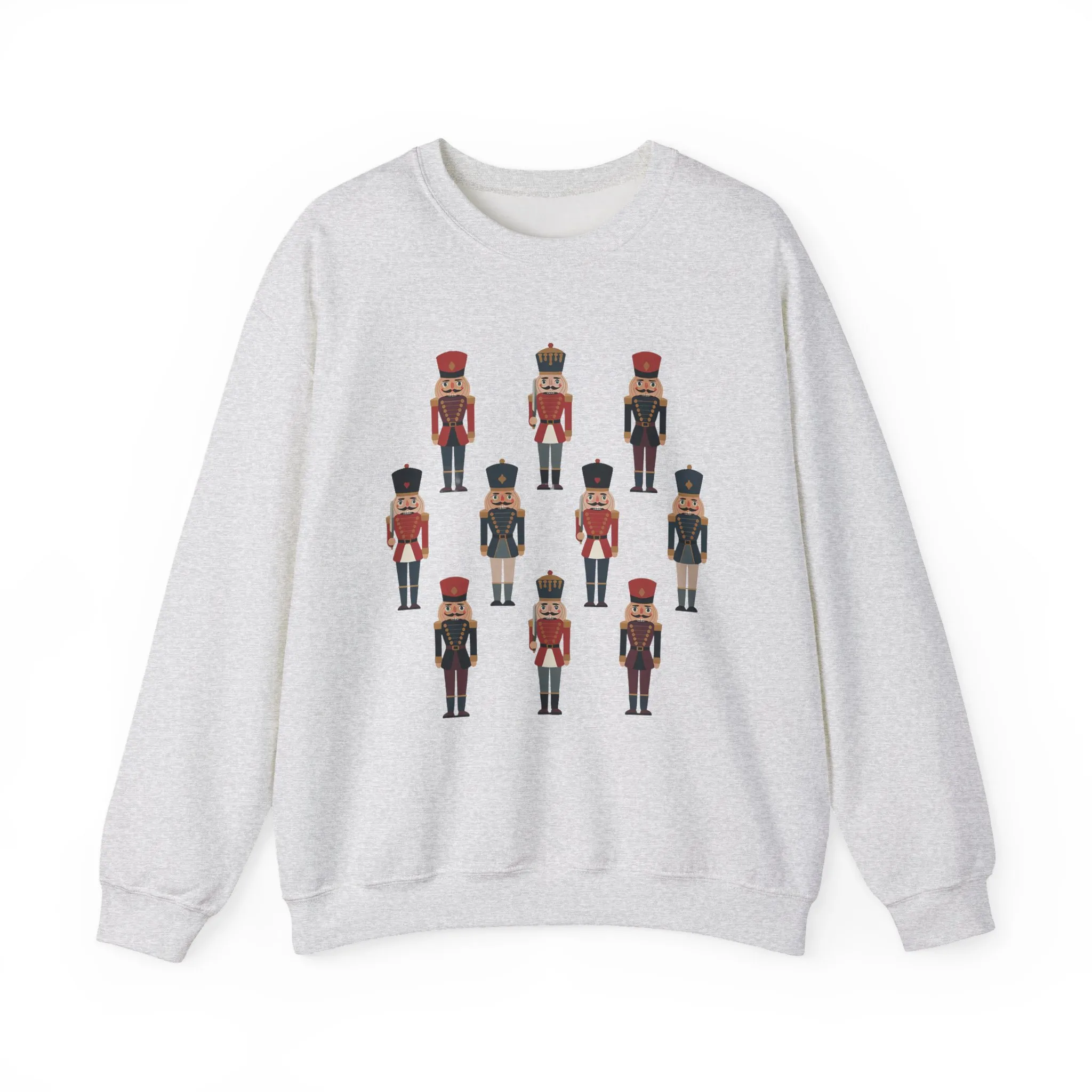 Nutcracker Soldiers Women's Christmas Sweatshirt, Cozy Holiday Sweater, Family - Partner Match Outfit - Image 2