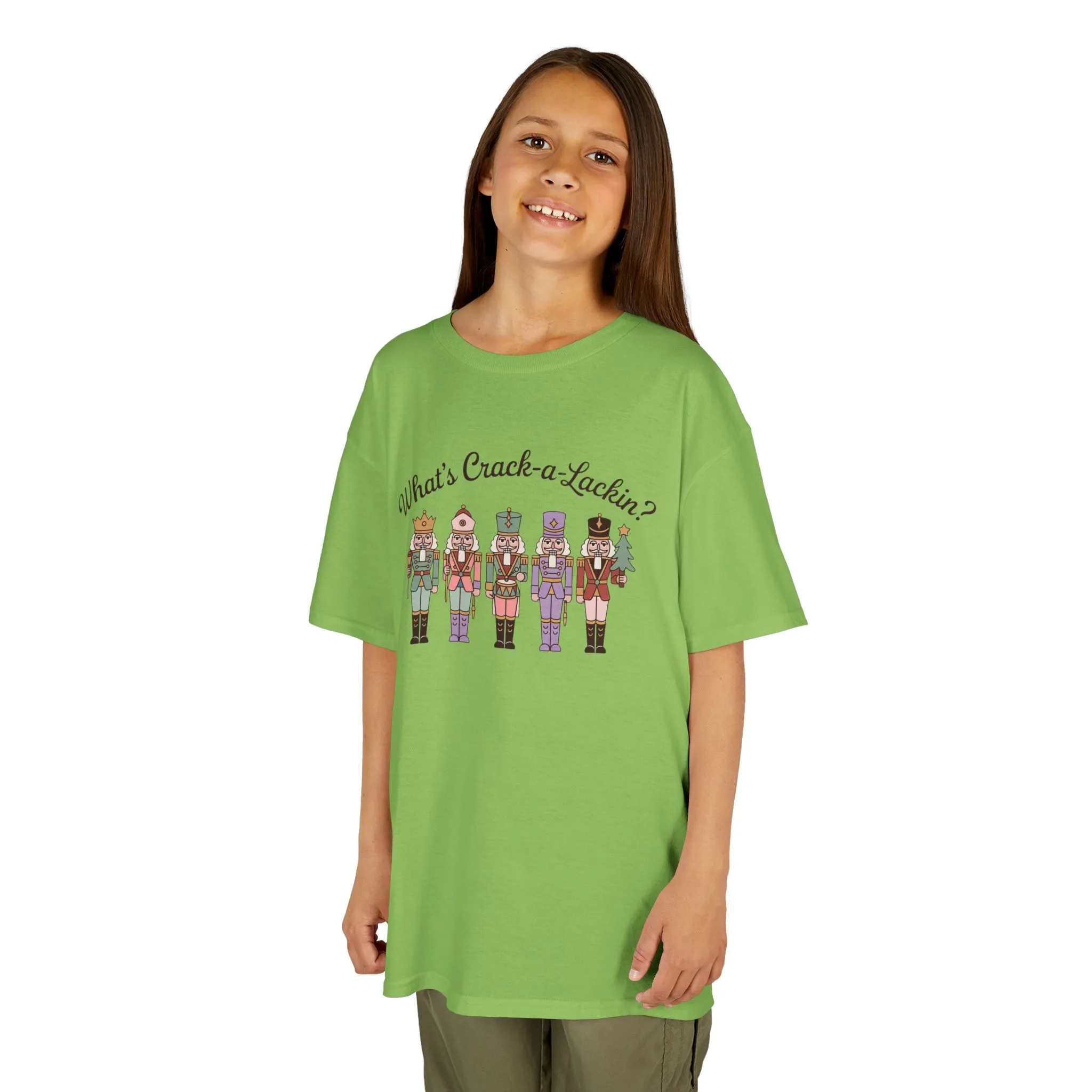 What's Crack-a-Lackin? Girls Christmas T-Shirt, Cute Nutcracker Squad Tee, Mom - Daughter Family Match Outfit - Image 8
