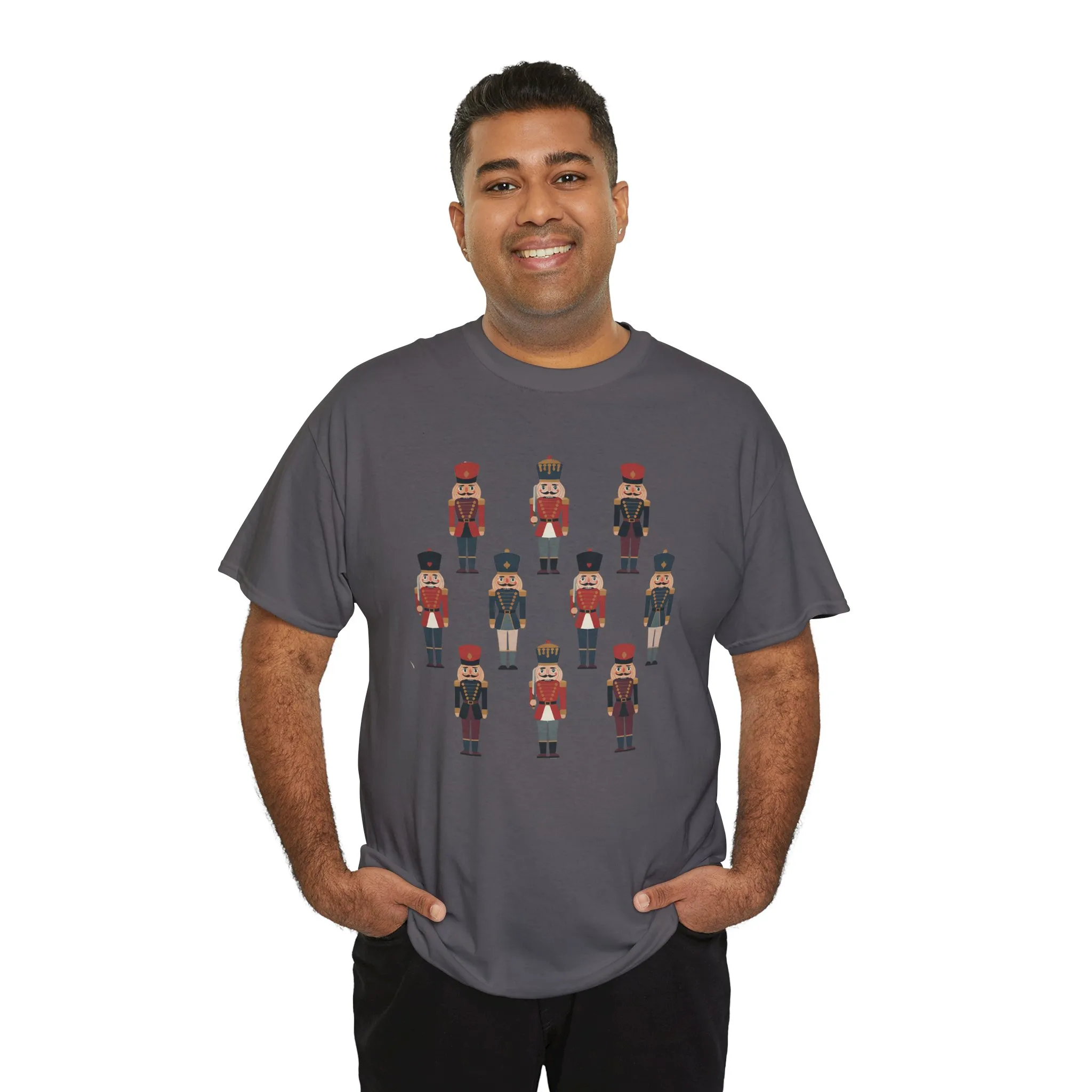 Nutcracker Soldiers Men's Christmas T-Shirt, Classic Holiday Tee, Family - Partner Match Outfit - Image 18