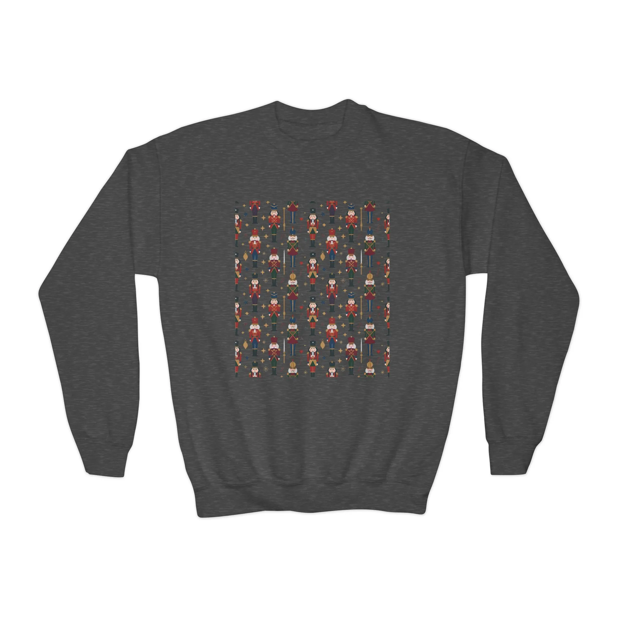 Nutcracker Pattern Kids Christmas T-Shirt, Family Match Holiday Outfit, Festive Christmas Shirt for Boys - Girls - Image 10
