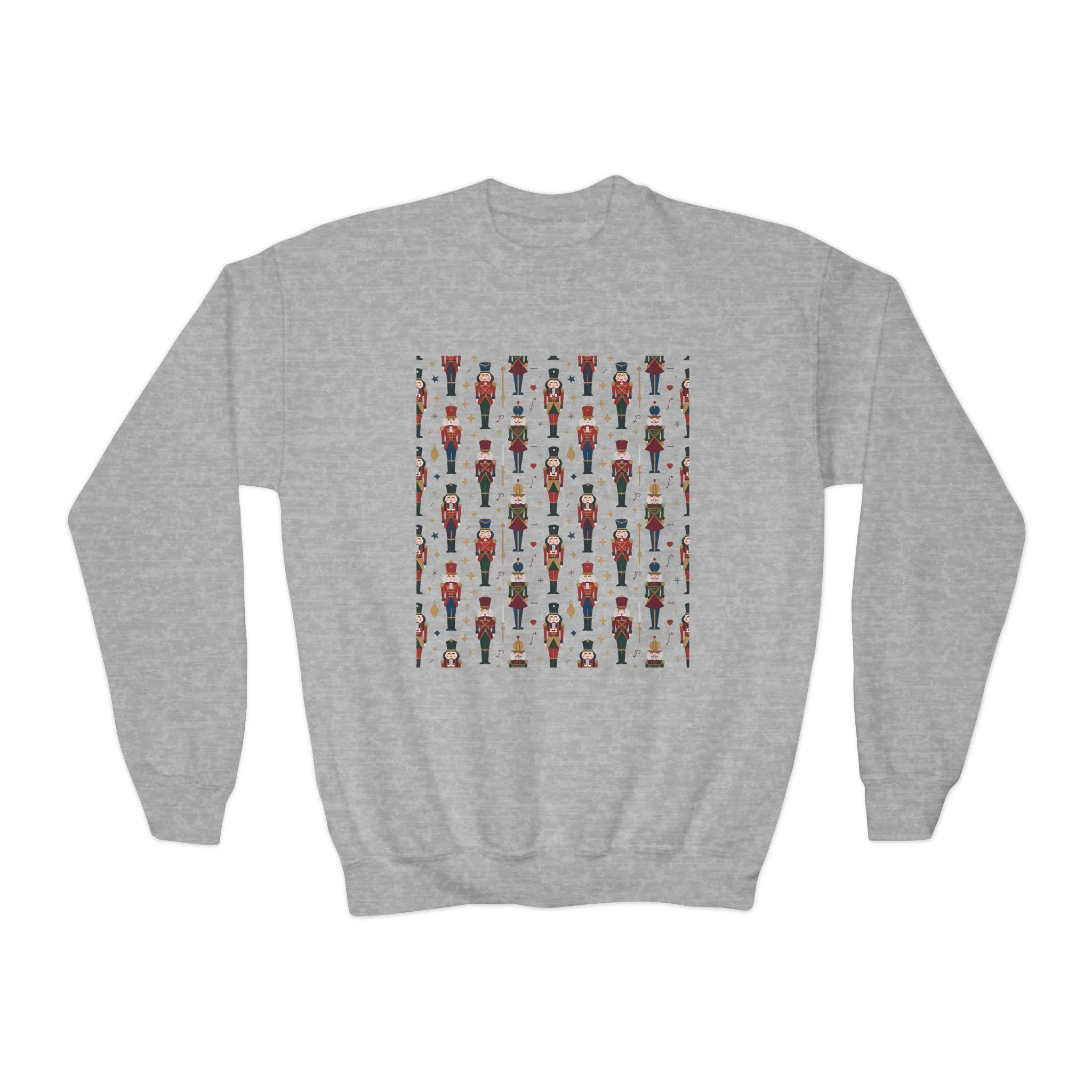 Nutcracker Pattern Kids Christmas T-Shirt, Family Match Holiday Outfit, Festive Christmas Shirt for Boys - Girls