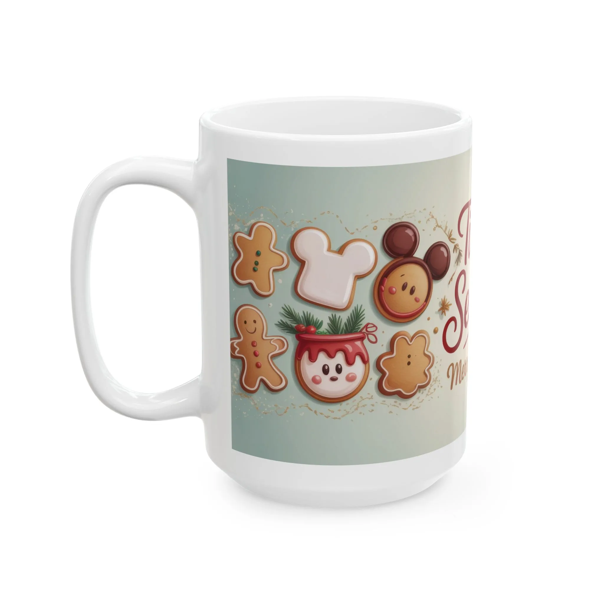 Tis The Season Christmas Mug, Gingerbread Cookie Cup, Cute Holiday Cocoa Mug, Merry - Bright Gift Idea, Ceramic Mug, (11oz, 15oz) - Image 10