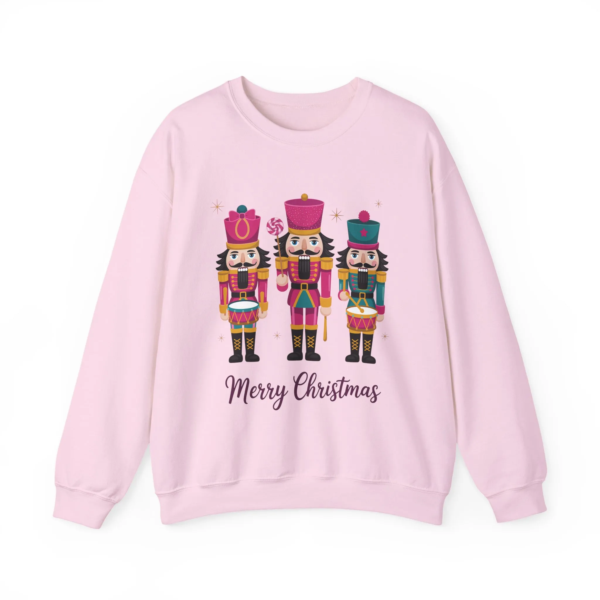 Three Nutcrackers Women's Christmas Sweatshirt, Cozy Holiday Sweater, Mom - Daughter Family Match Christmas Outfit - Image 19