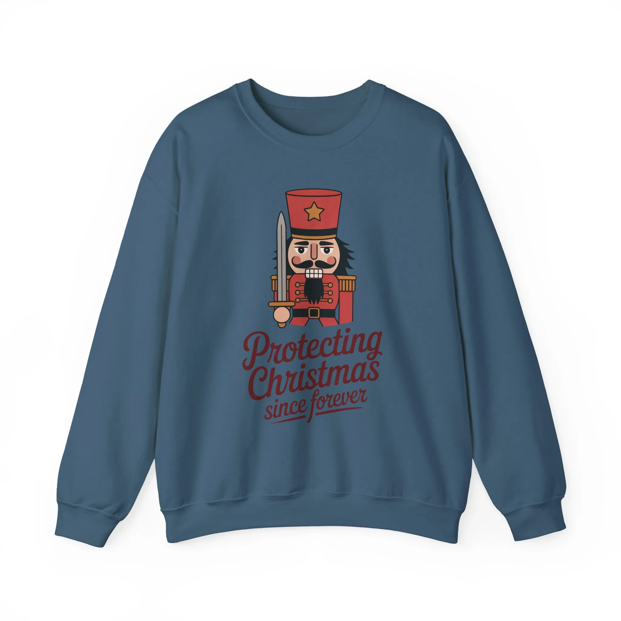 Protecting Christmas Since Forever Men's Sweatshirt, Funny Nutcracker Christmas Sweater, Holiday Gift for Him - Image 16