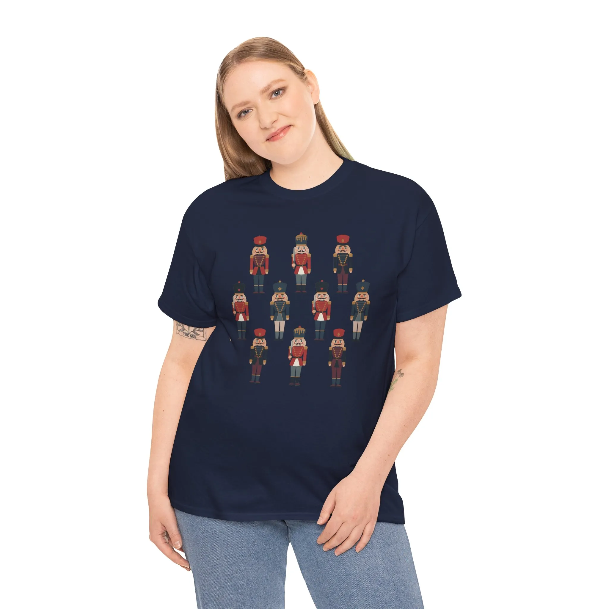 Nutcracker Soldiers Women's Christmas T-Shirt, Classic Holiday Tee, Family - Partner Match Outfit - Image 18