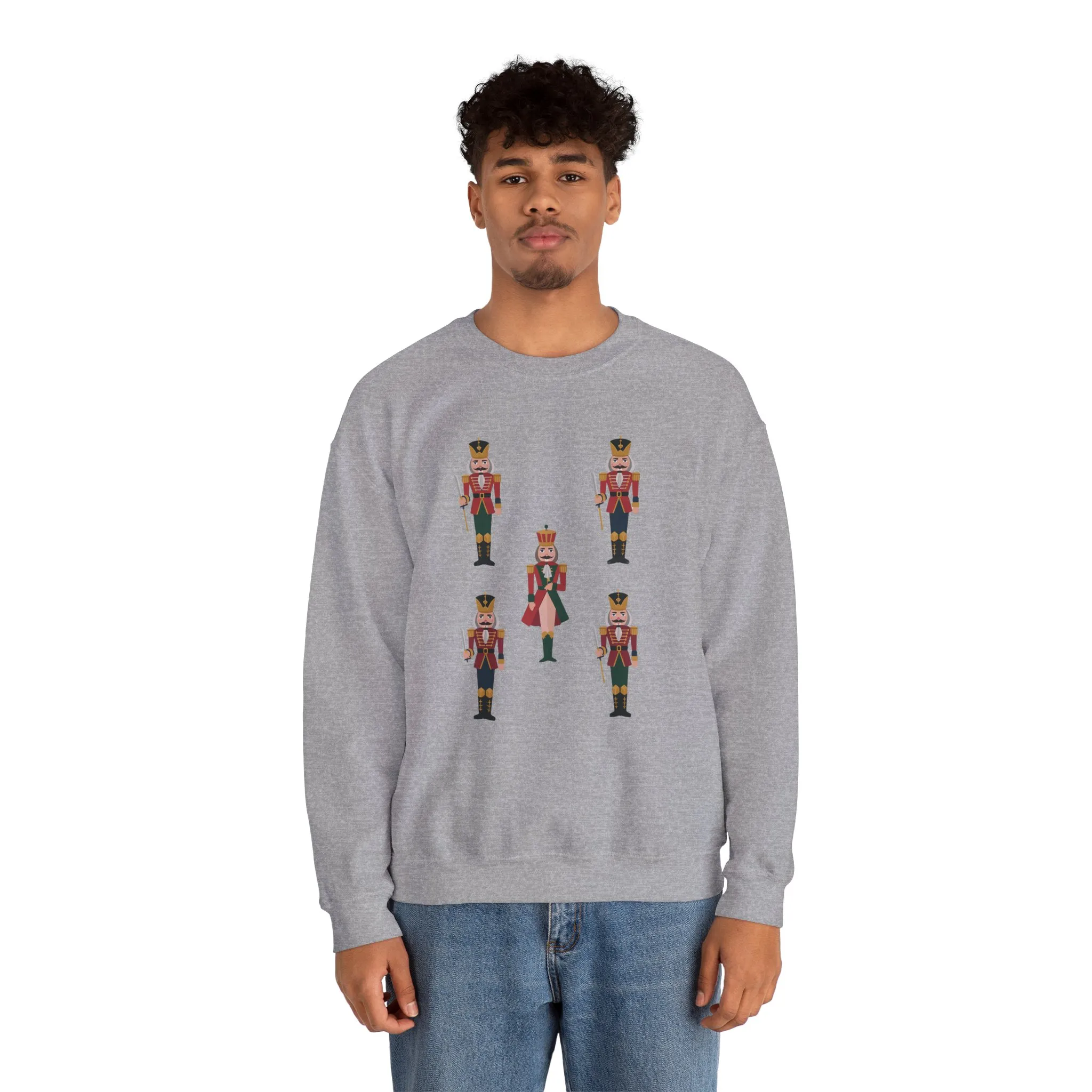 Nutcracker Royal Guard Men's Christmas Sweatshirt, Classic Holiday Sweater, Family - Partner Match Outfit - Image 8