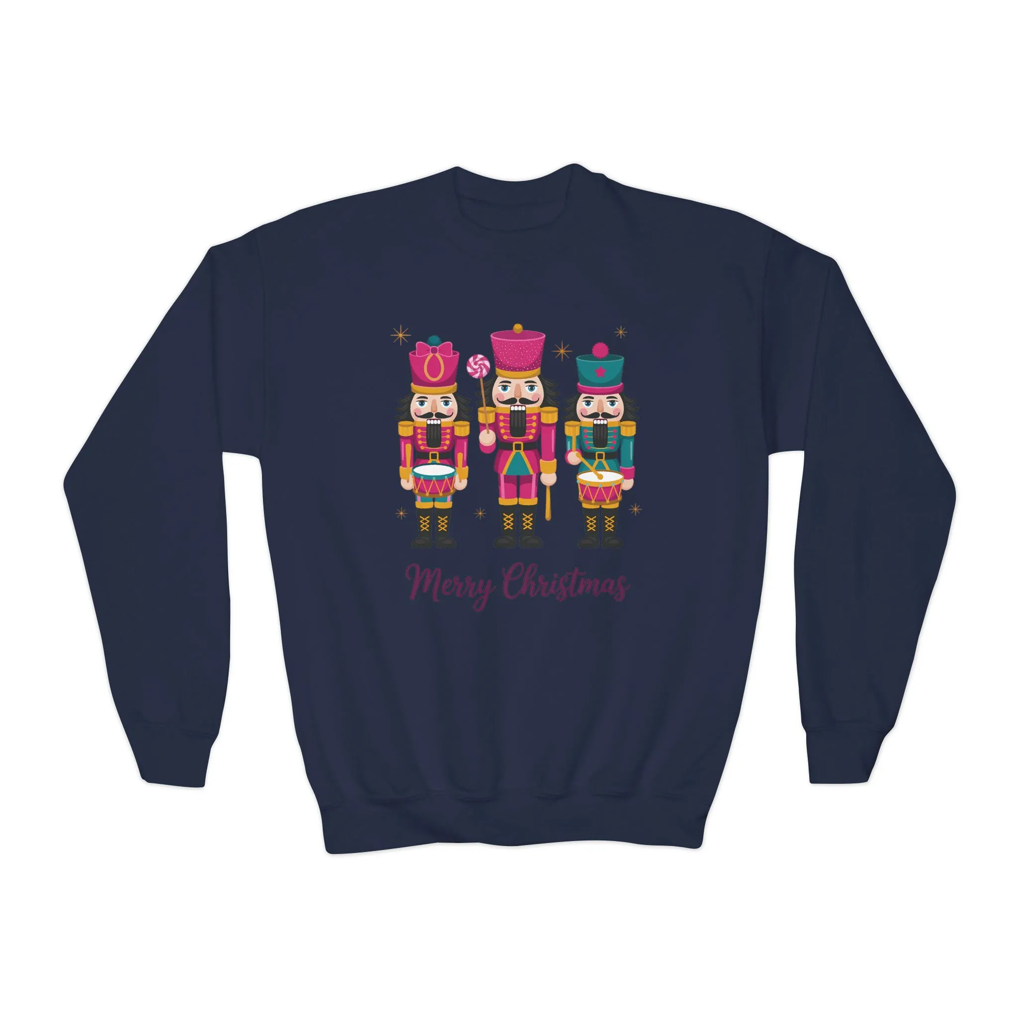 Three Nutcrackers Girls Christmas Sweatshirt, Cozy Holiday Sweater, Mom - Daughter Family Match Outfit - Image 10