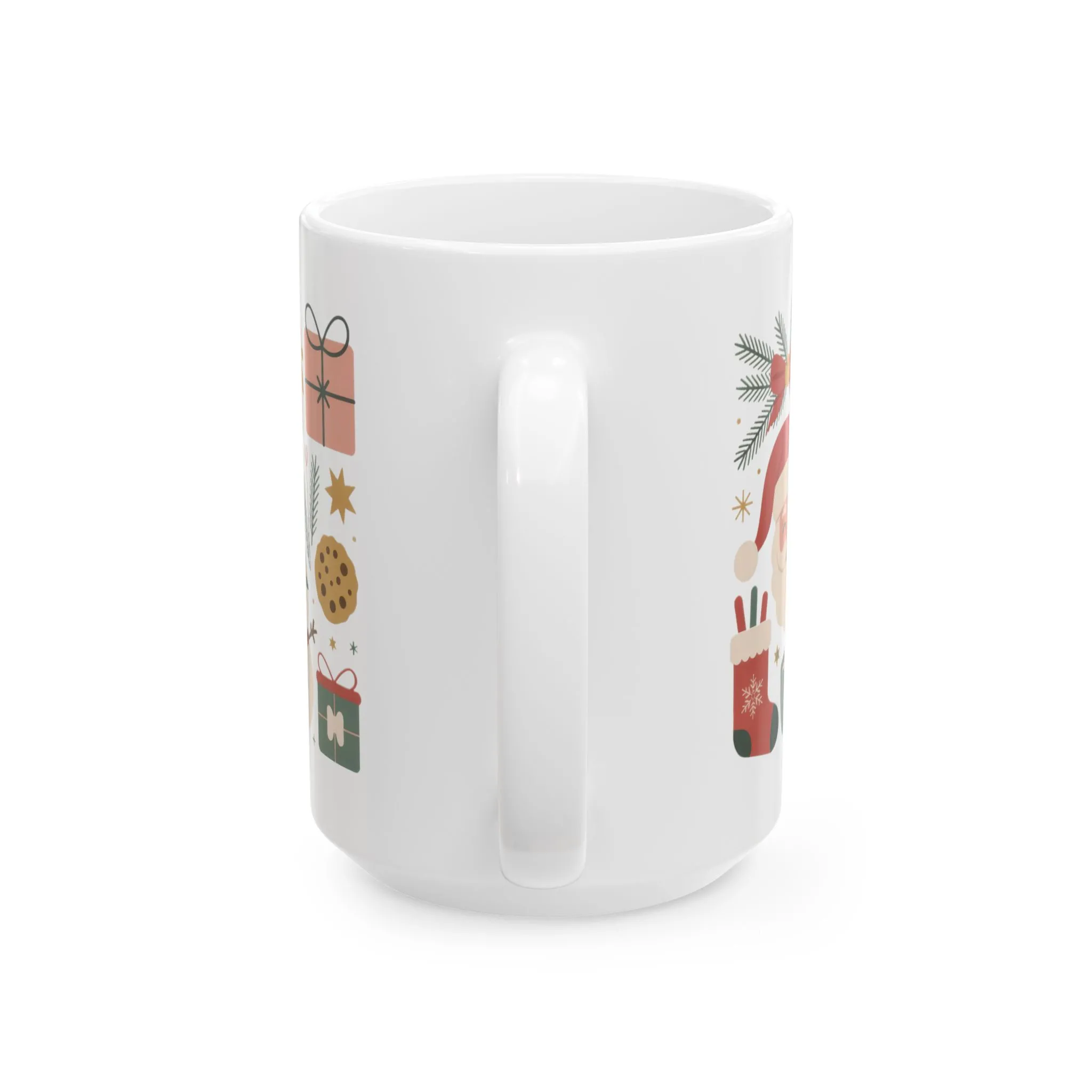 Tis The Season Christmas Mug, Cozy Holiday Coffee Cup, Festive Tree - Santa Design, Christmas Gift Idea, Ceramic Mug, (11oz, 15oz) - Image 10