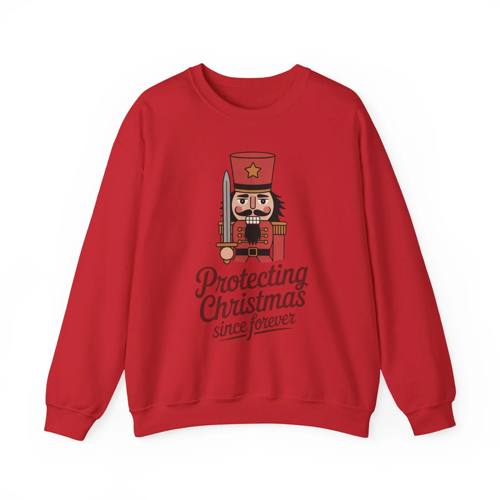 Protecting Christmas Since Forever Men's Sweatshirt, Funny Nutcracker Christmas Sweater, Holiday Gift for Him - Image 25