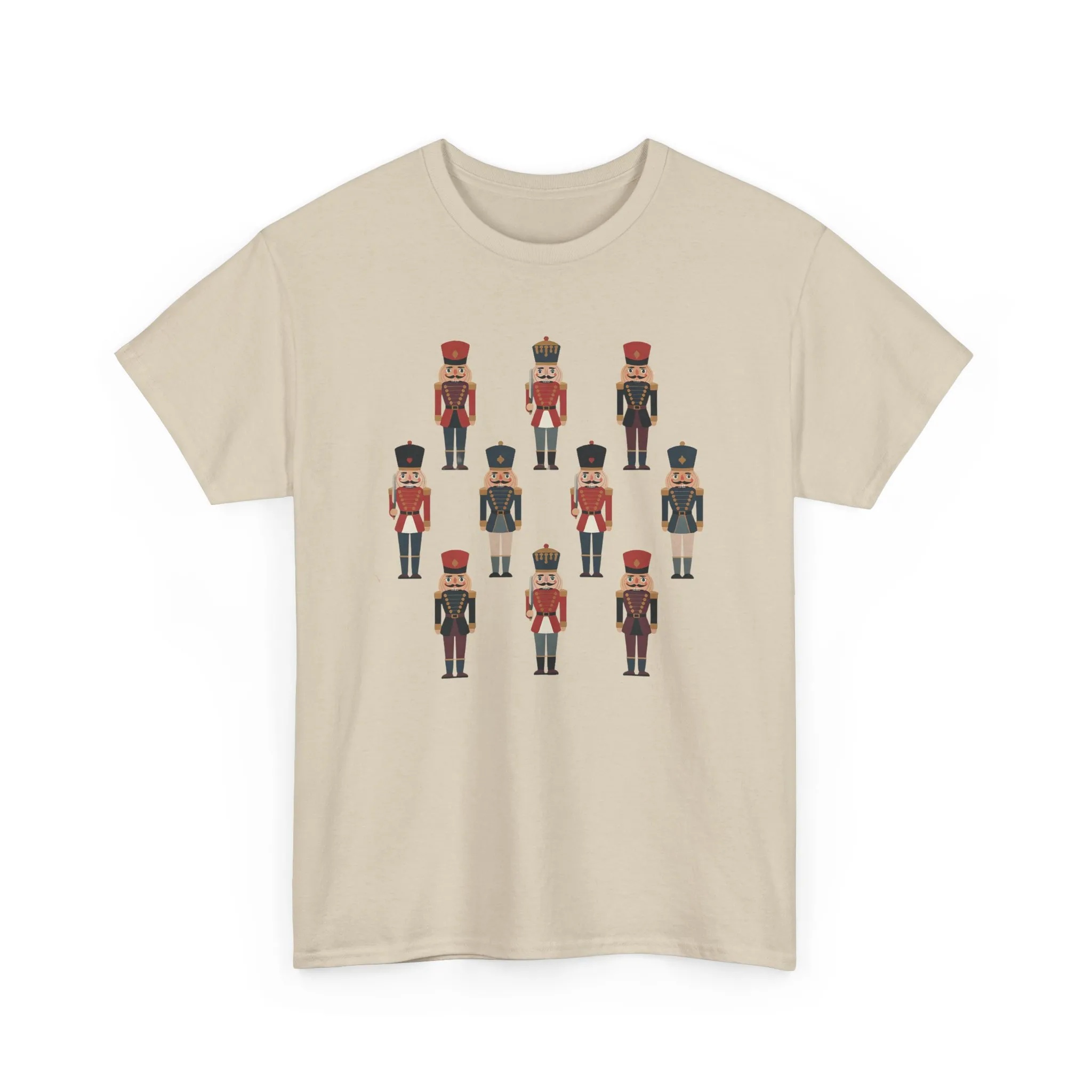 Nutcracker Soldiers Men's Christmas T-Shirt, Classic Holiday Tee, Family - Partner Match Outfit - Image 2