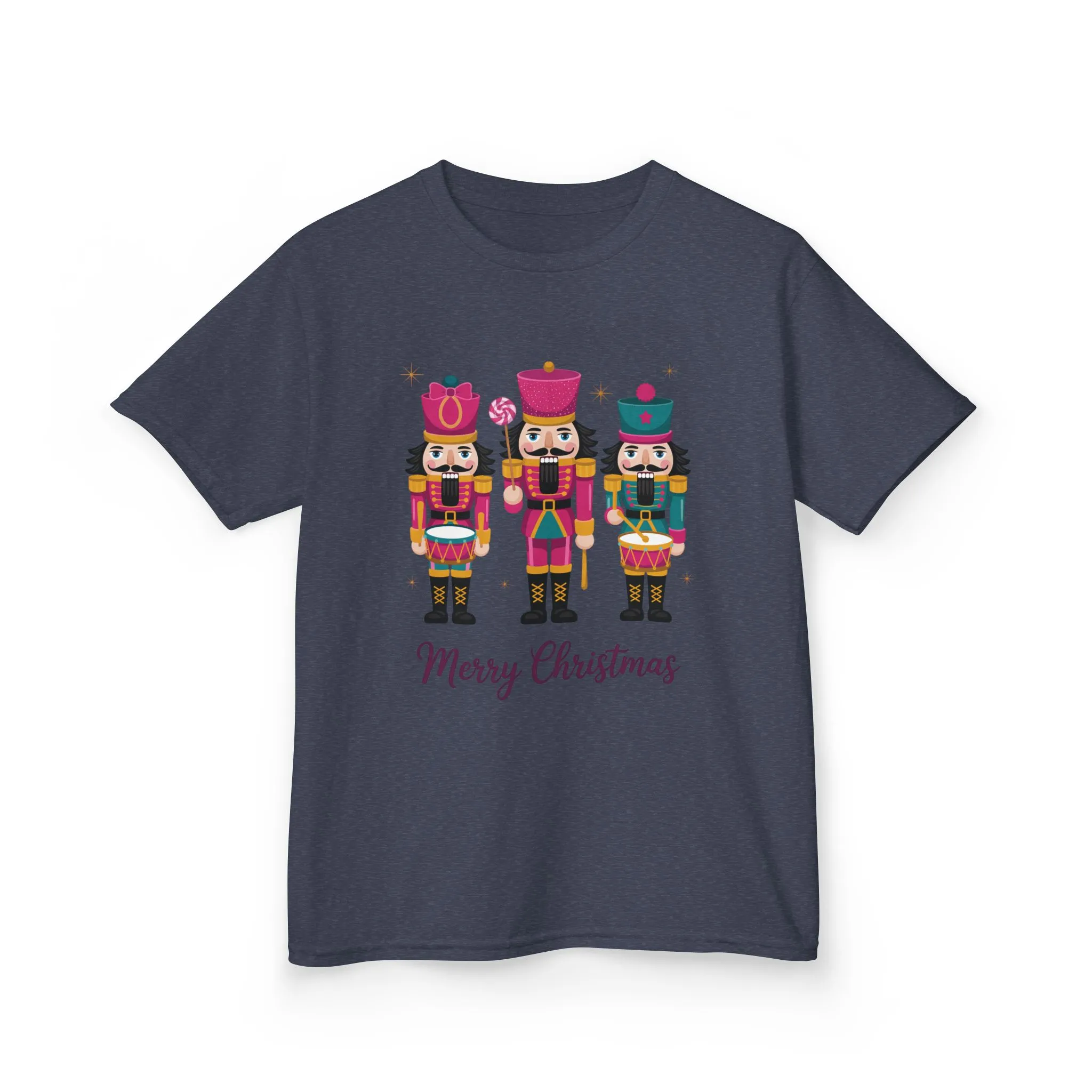 Three Nutcrackers Girls Christmas T-Shirt, Cute Holiday Tee, Mom - Daughter Family Match Christmas Outfit - Image 11