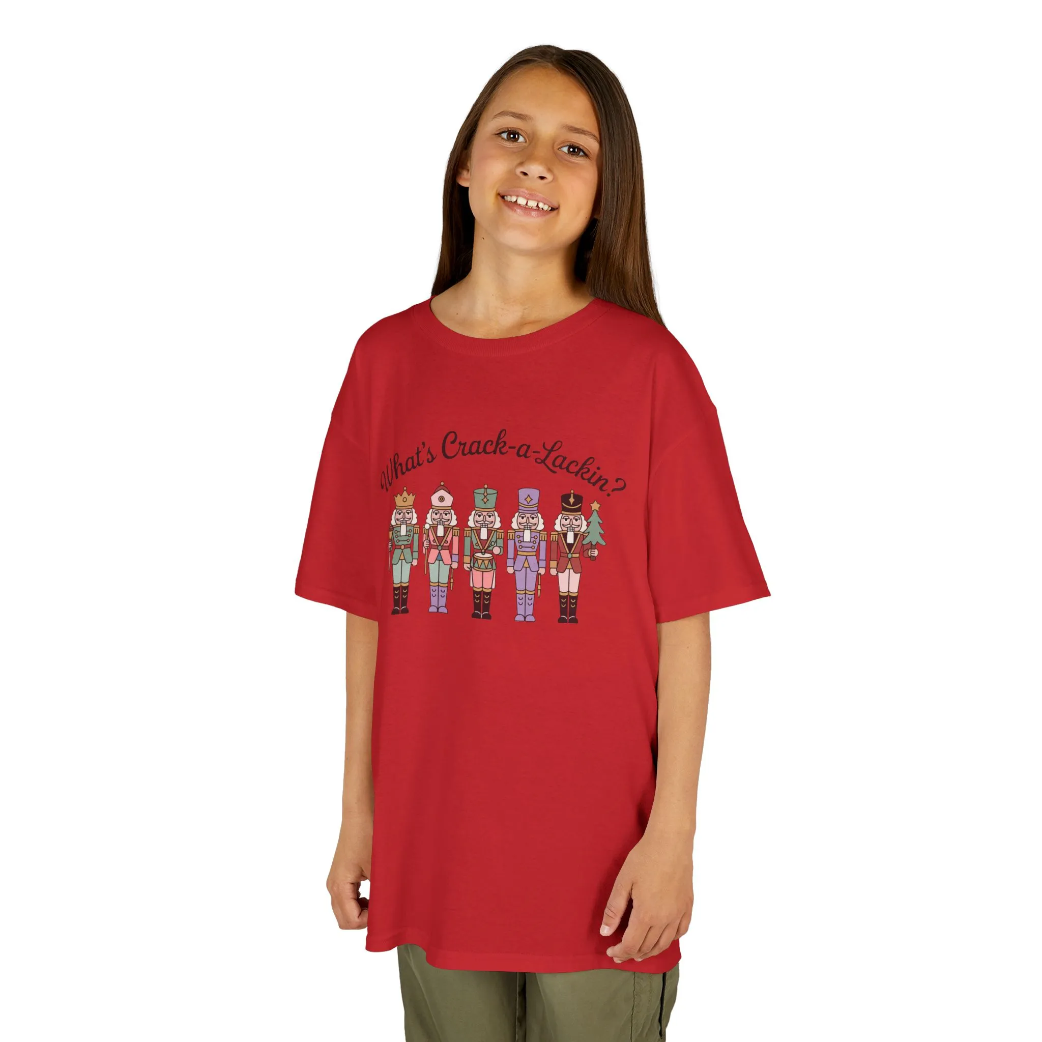 What's Crack-a-Lackin? Girls Christmas T-Shirt, Cute Nutcracker Squad Tee, Mom - Daughter Family Match Outfit - Image 16