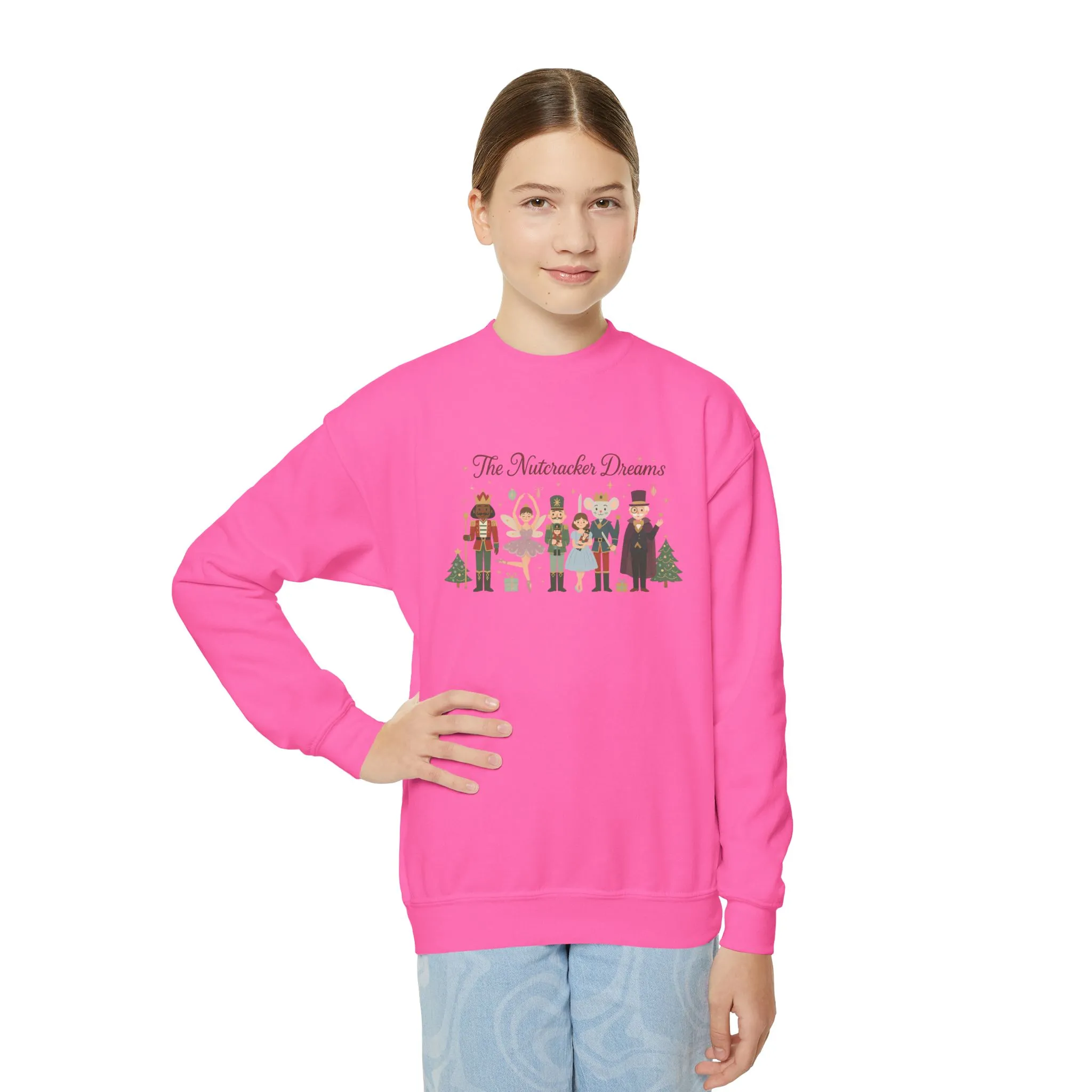 The Nutcracker Dreams Girls Christmas Sweatshirt, Cozy Holiday Sweater, Family - Partner Match Collection